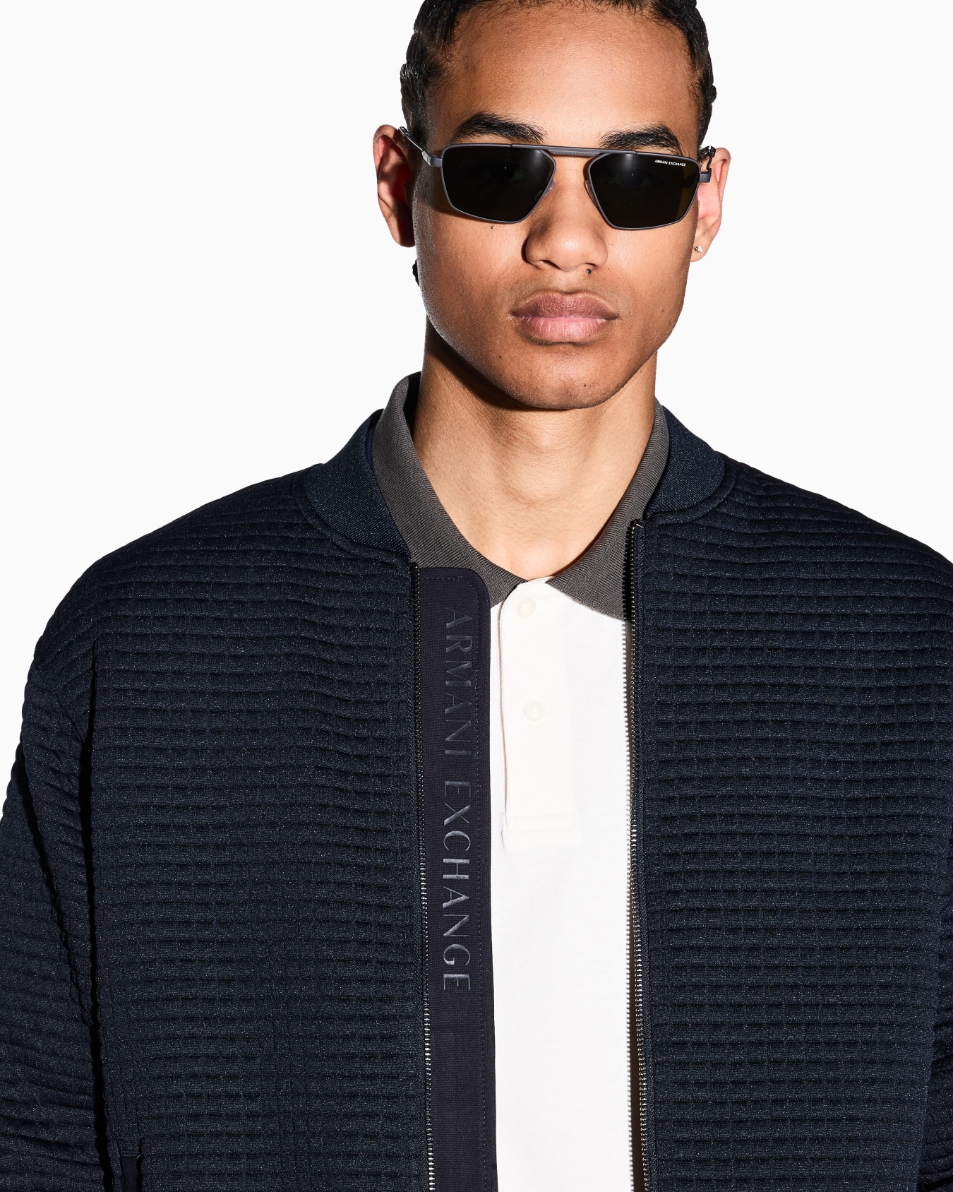 Blouson in mixed fabric Slide 4