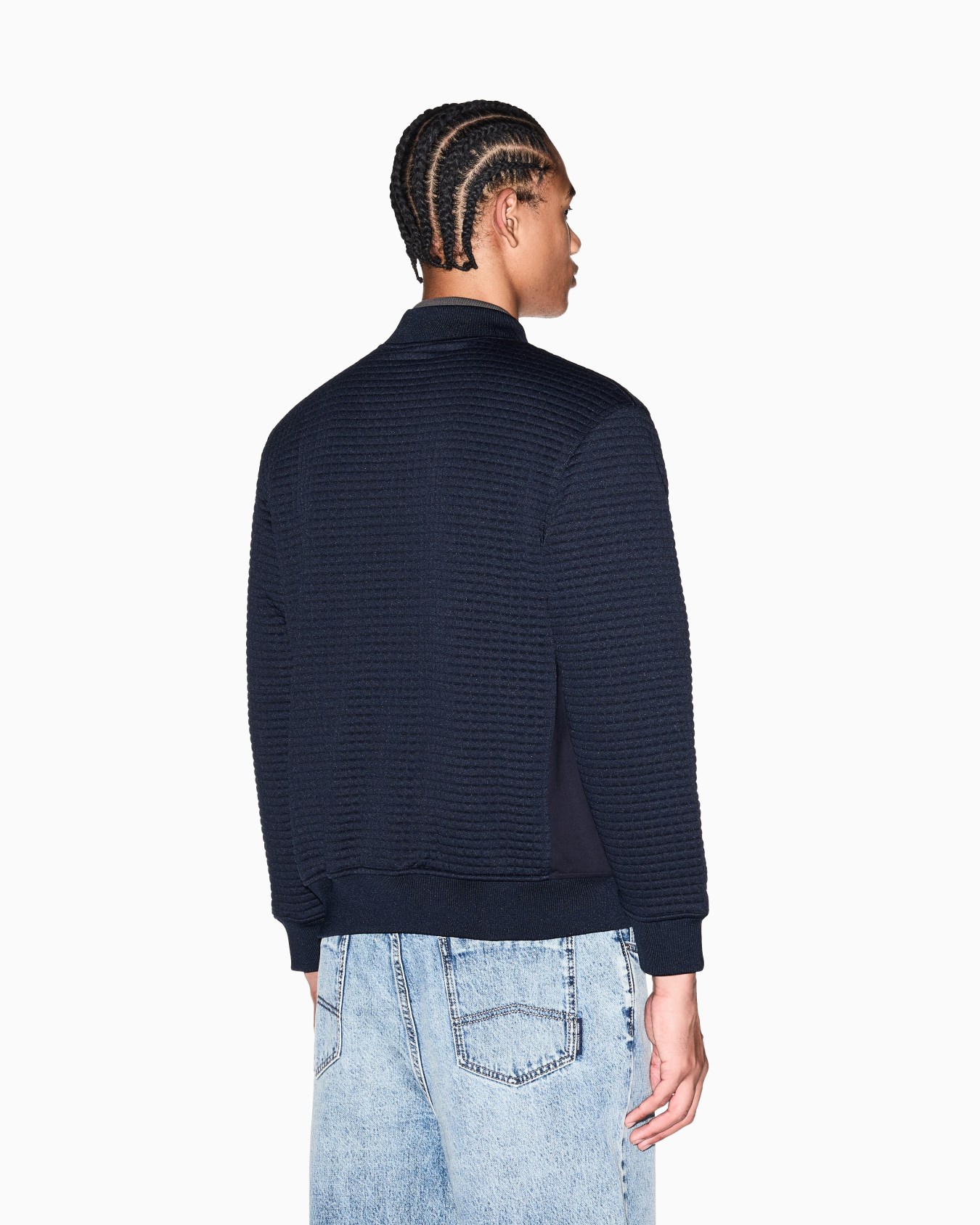 Blouson in mixed fabric Slide 2