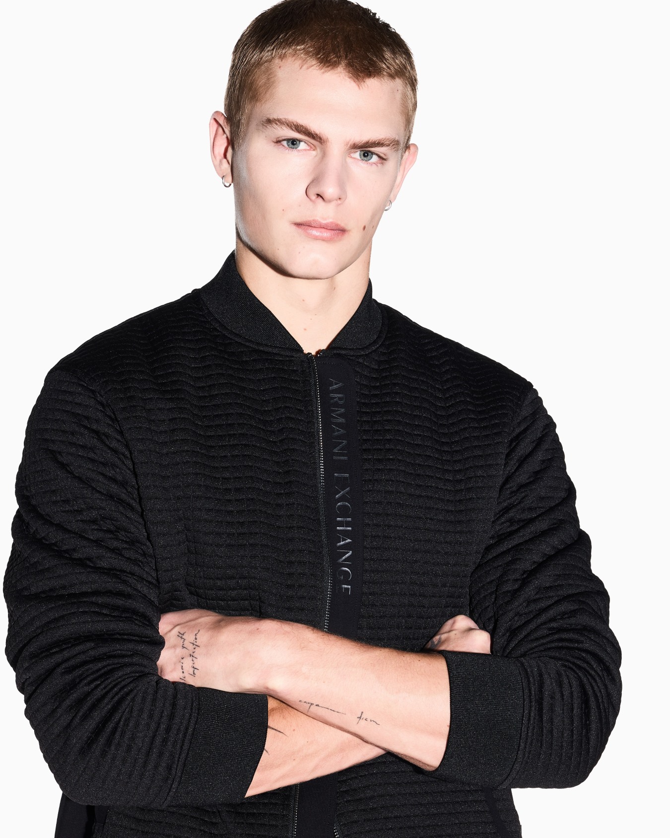 Blouson in mixed fabric Slide 4