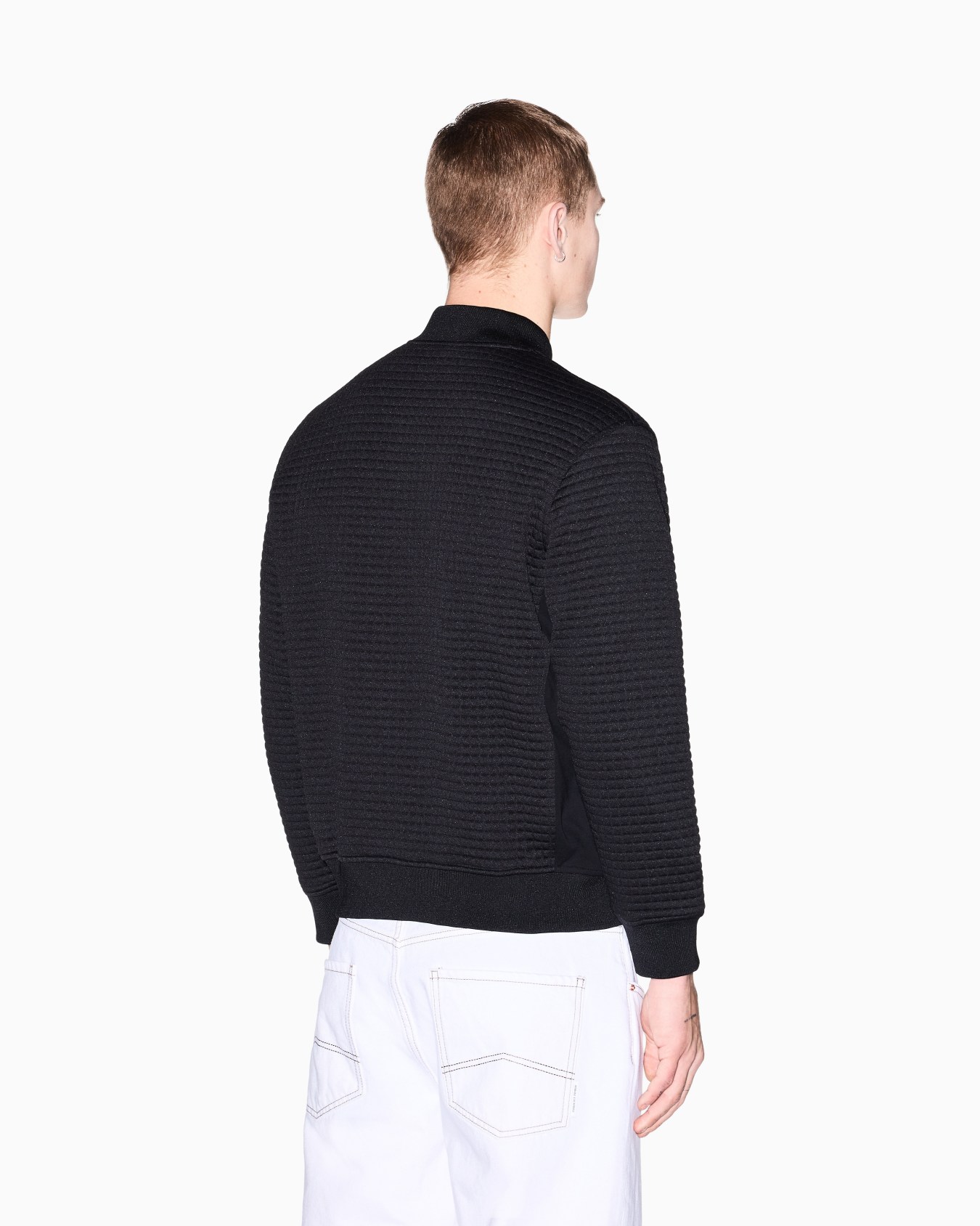 Blouson in mixed fabric Slide 2