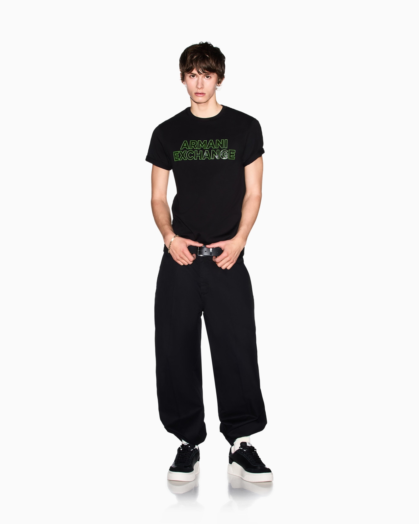 Slim fit Cotton T-shirt Slide 1