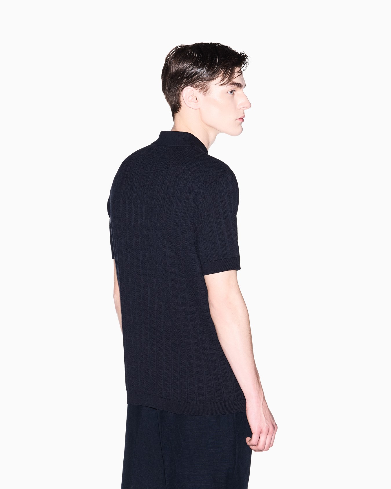 Essential Cotton Knit Polo Shirt Slide 2