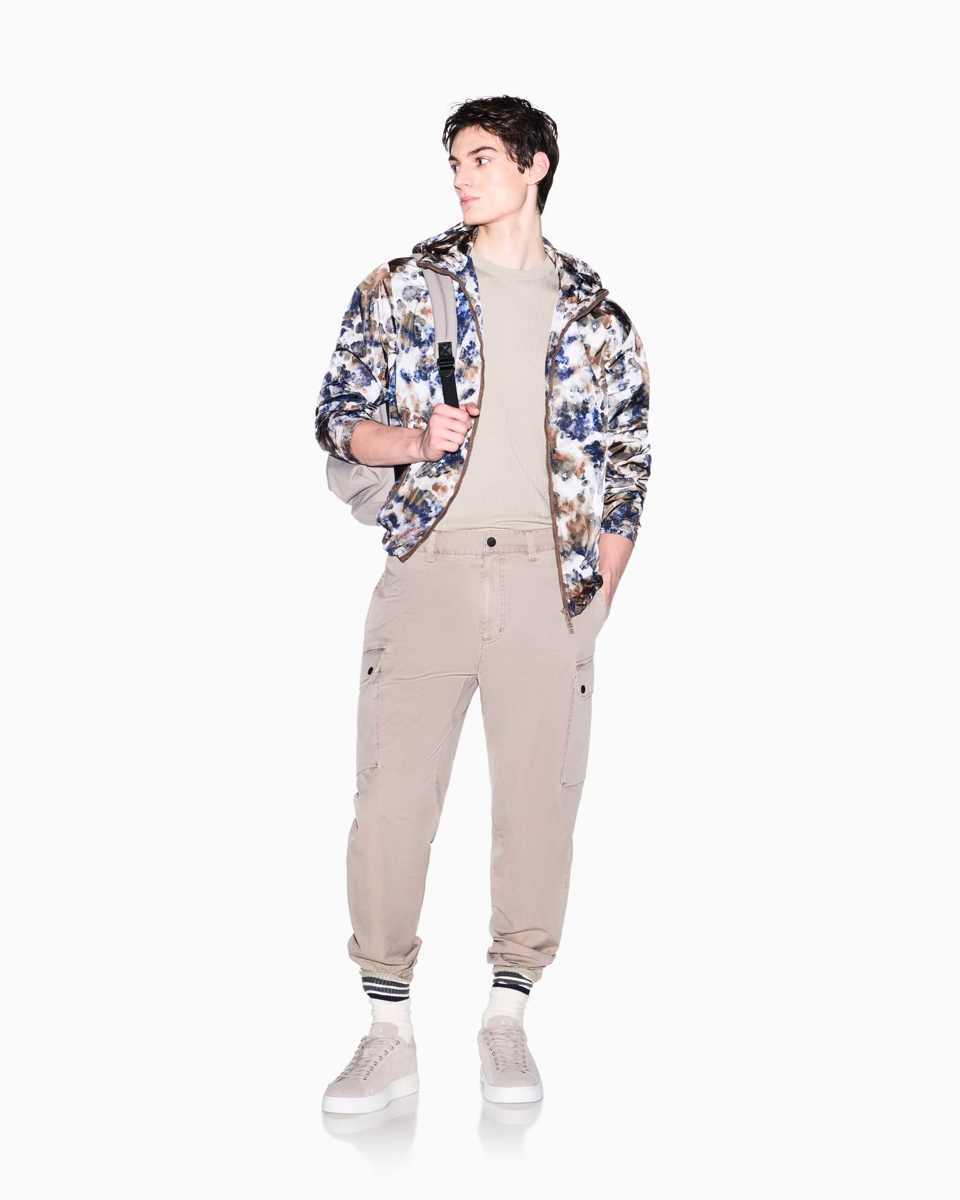 Ribbed cotton tricot top Slide 1