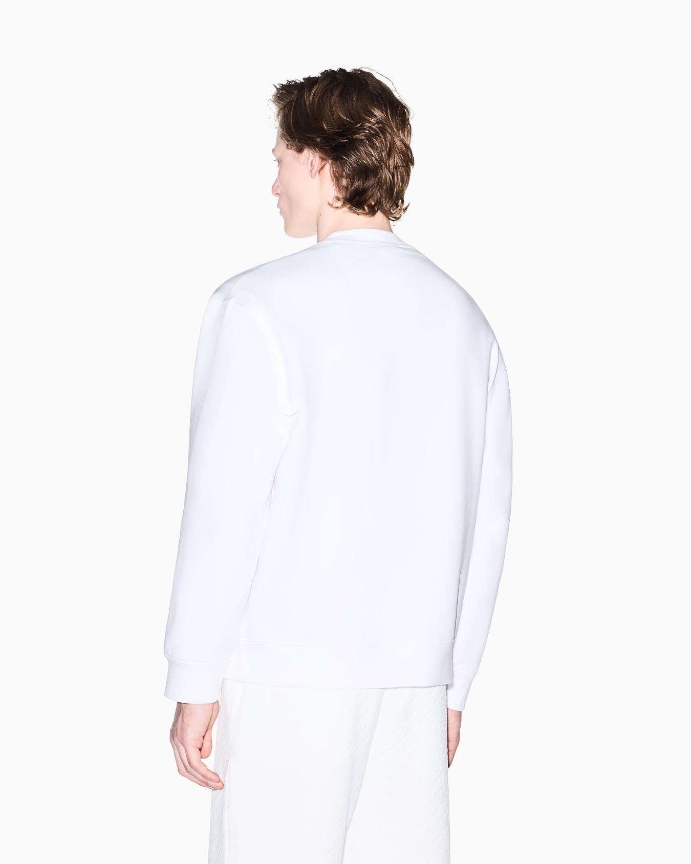 Stretch Bonded Cotton Sweatshirt Slide 3