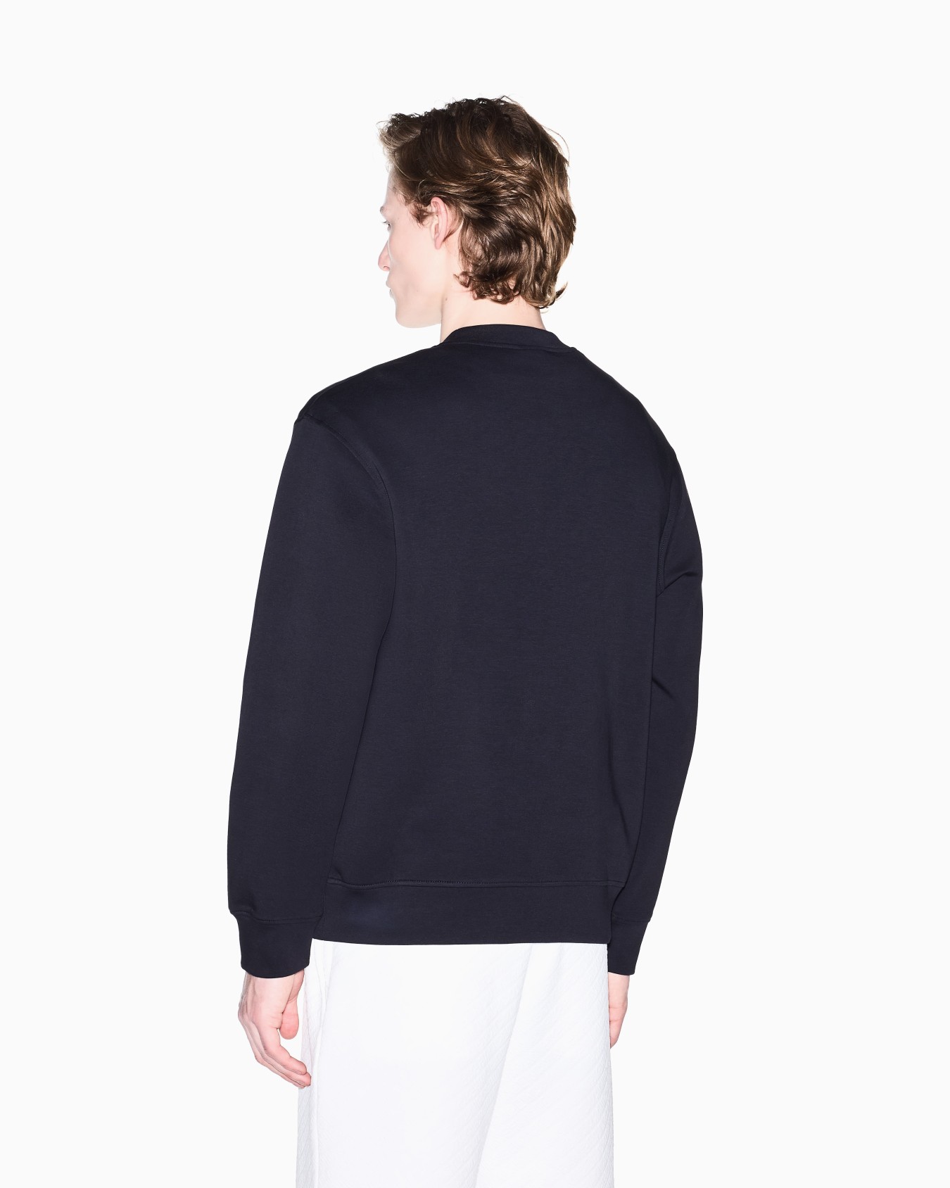 Stretch Bonded Cotton Sweatshirt Slide 3
