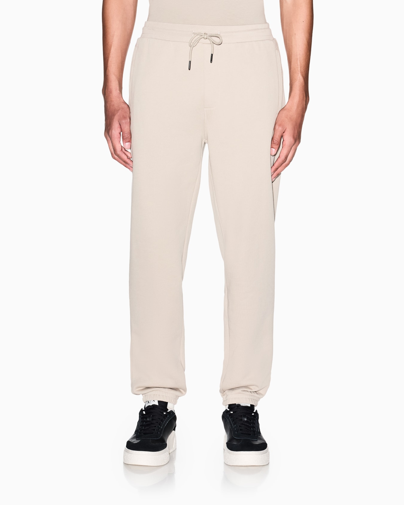 Diagonal sweatpants in comfort fit cotton Slide 3