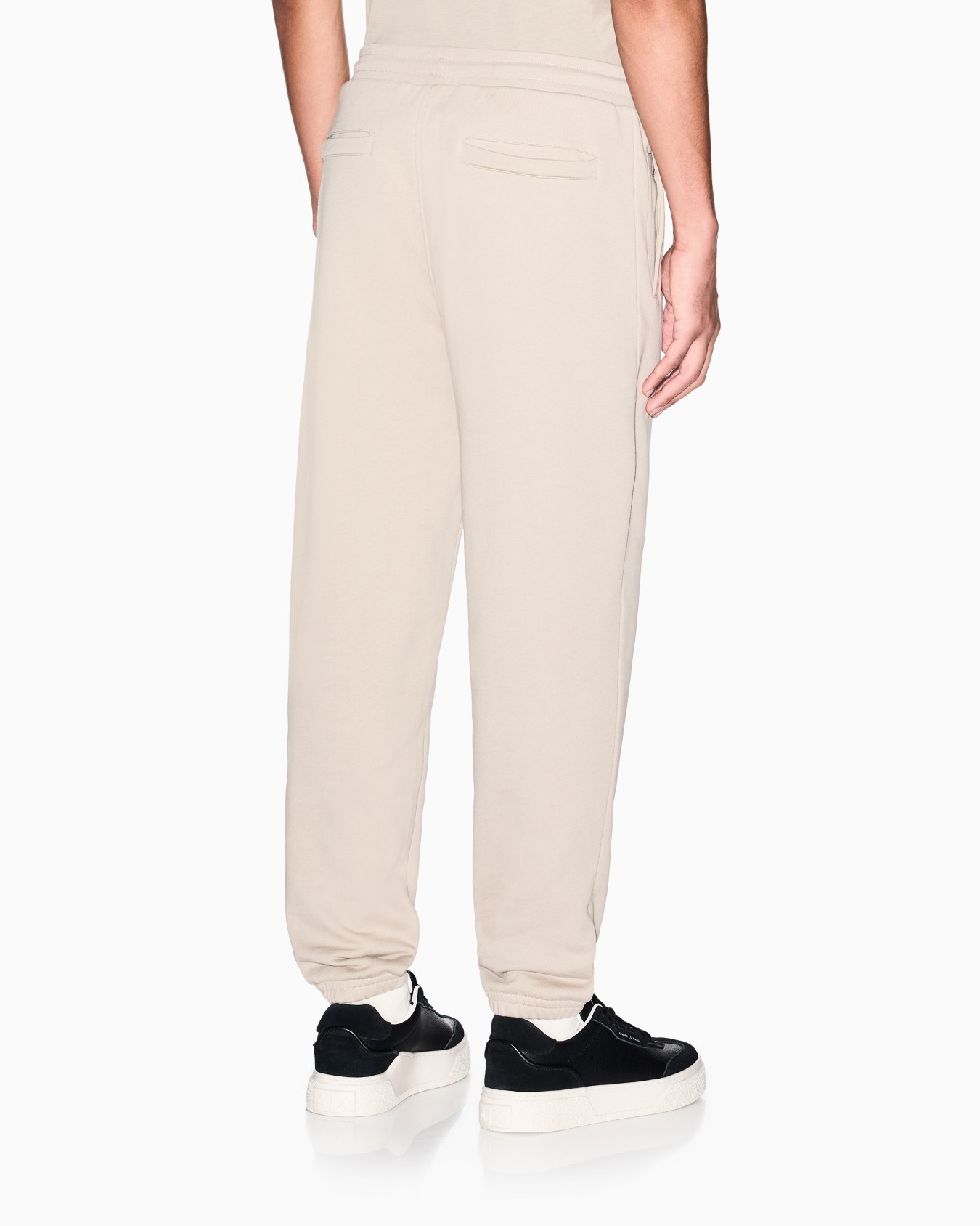 Diagonal sweatpants in comfort fit cotton Slide 2