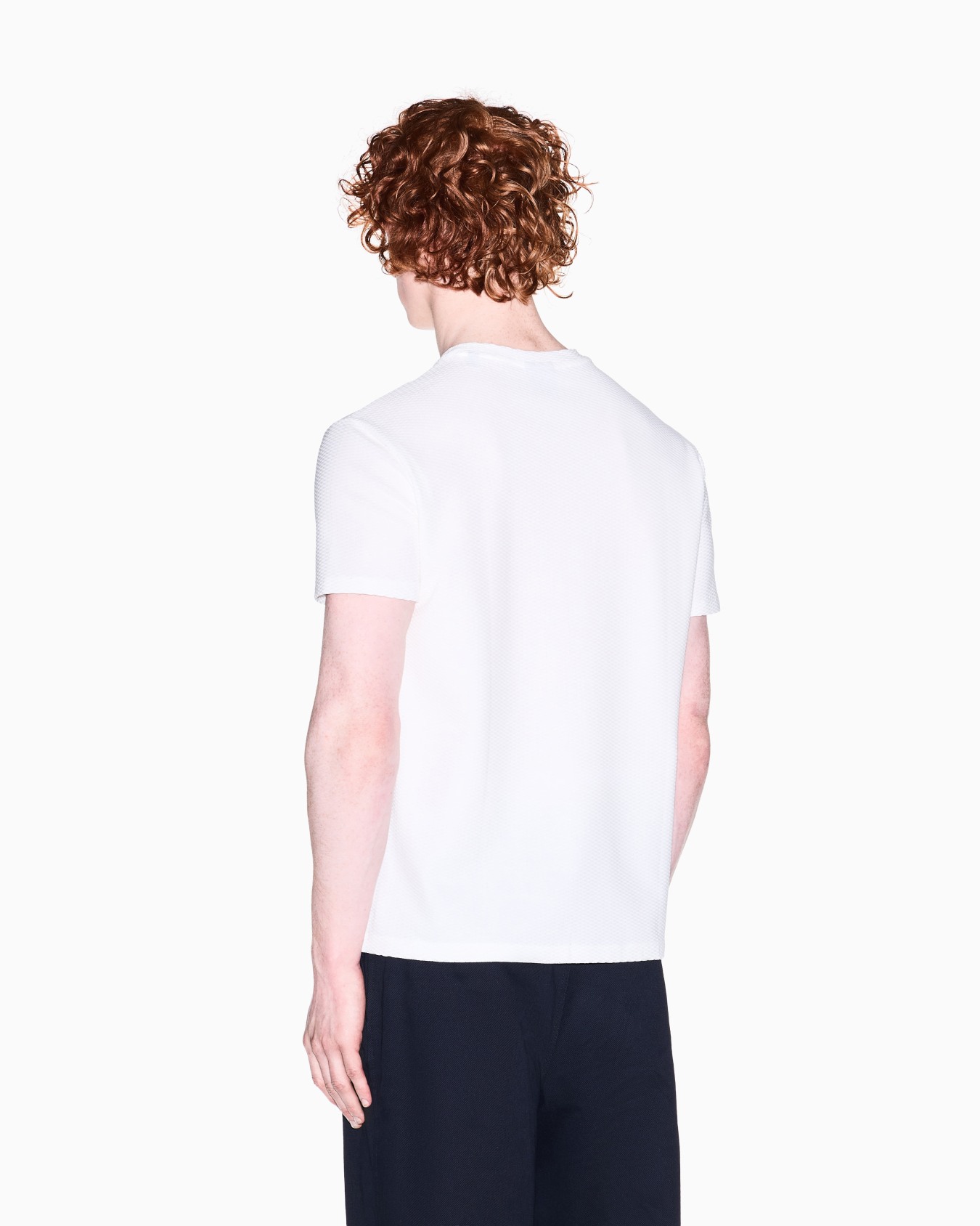 AXロゴ ワッフルエフェクト レギュラーフィット 半袖クルーネックTシャツ スライドする 2