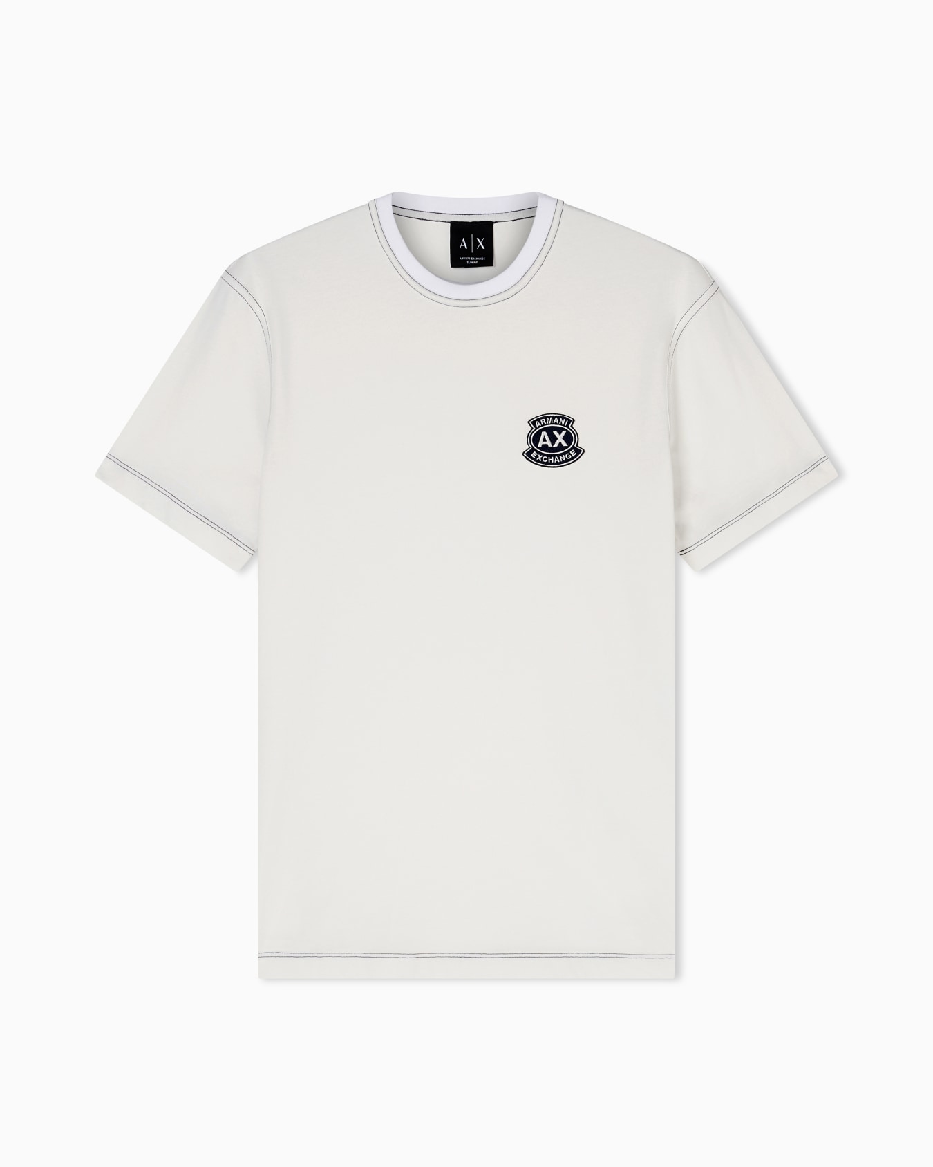 Slim fit Cotton T-shirt Slide 0