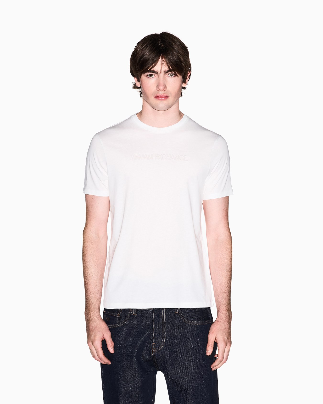 Slim-Fit T-shirt in Cotton Jersey Diapositiva 3