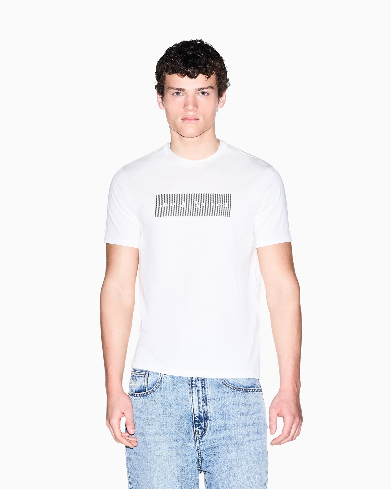 T-shirt in cotone con stampa logo Slide 3