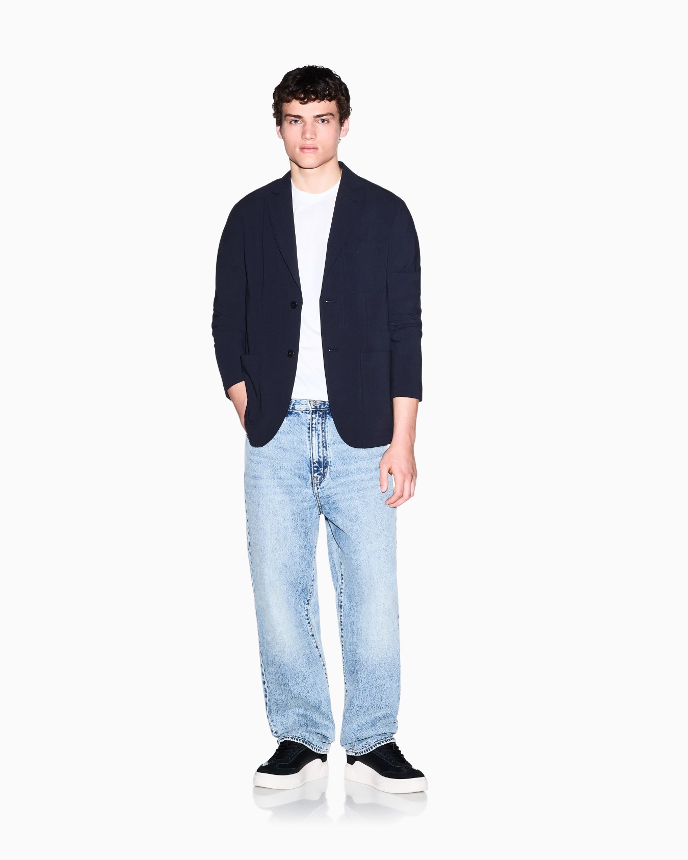 Regular Fit T-shirt in Classic Cotton Jersey Diapositive 1