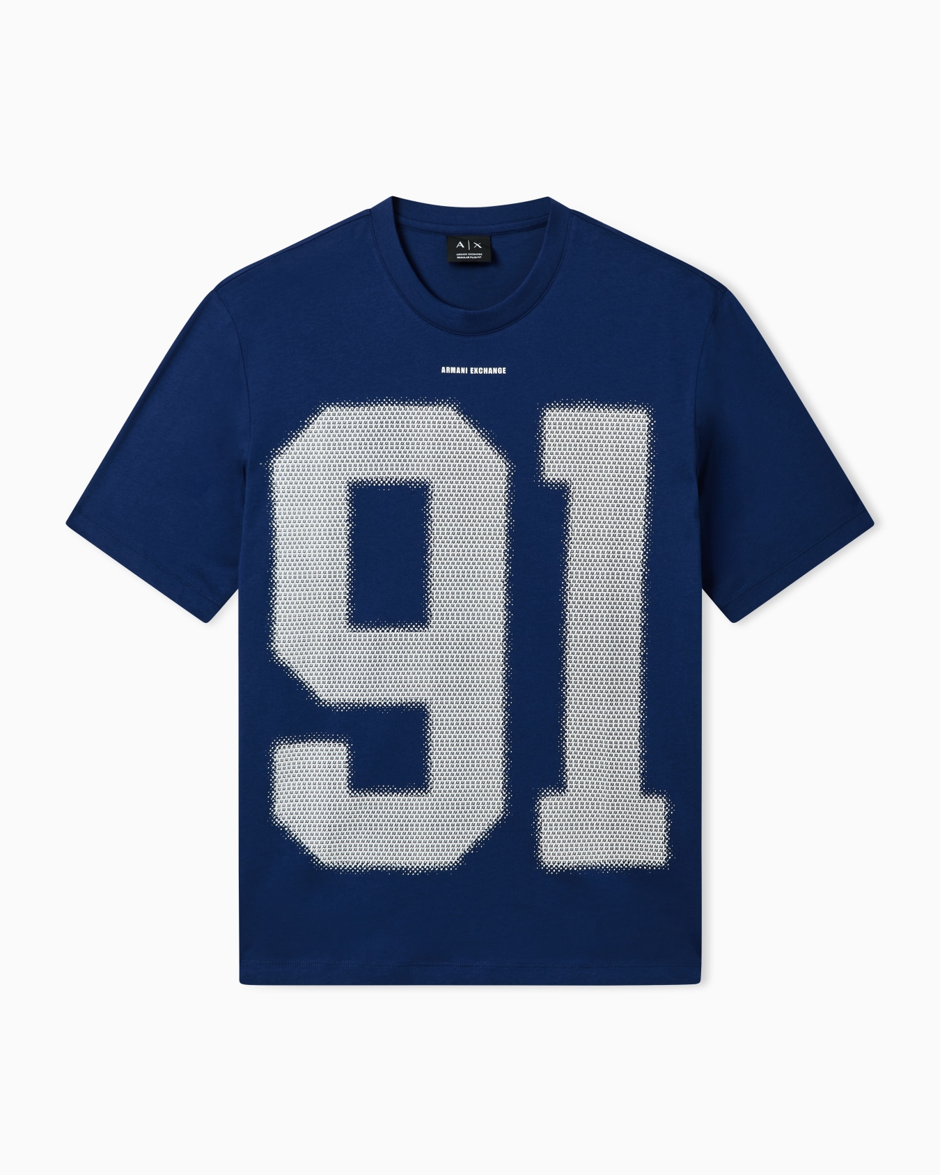 91ロゴ レギュラープラスフィット 半袖クルーネックTシャツ スライドする 0