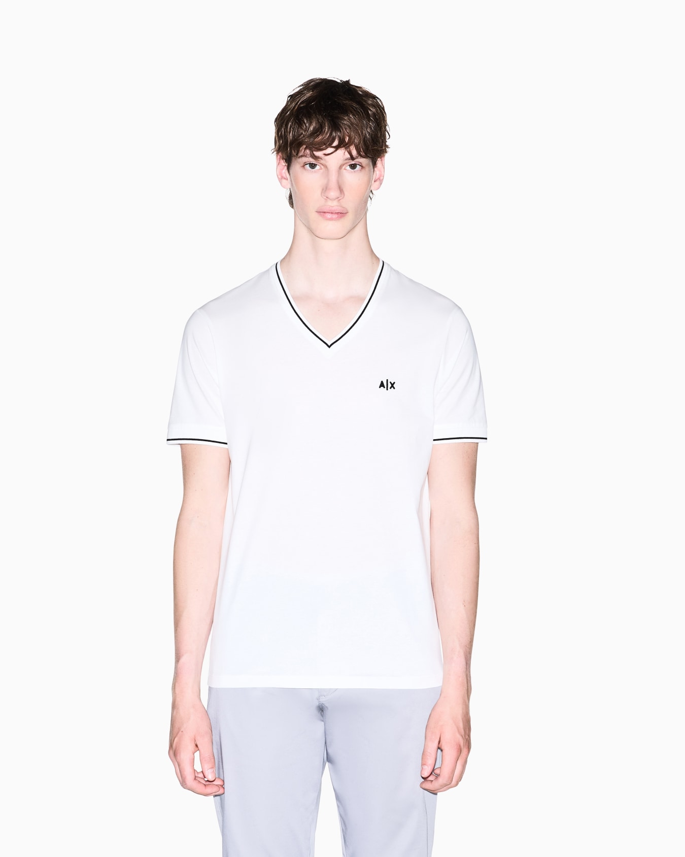 Slim Fit T-shirt in Cotton Jersey Slide 2