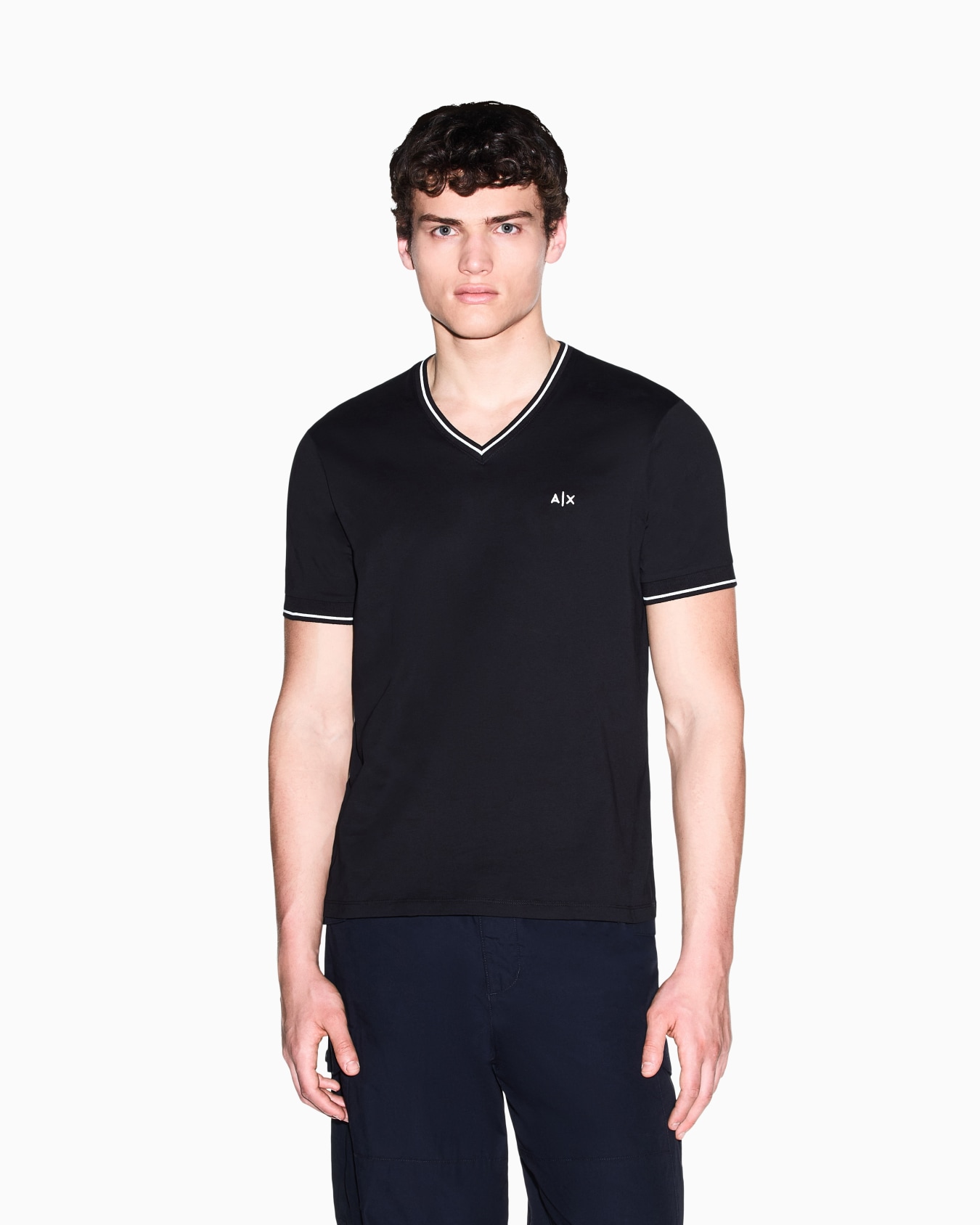  Slim Fit T-shirt in Cotton Jersey Diapositive 3