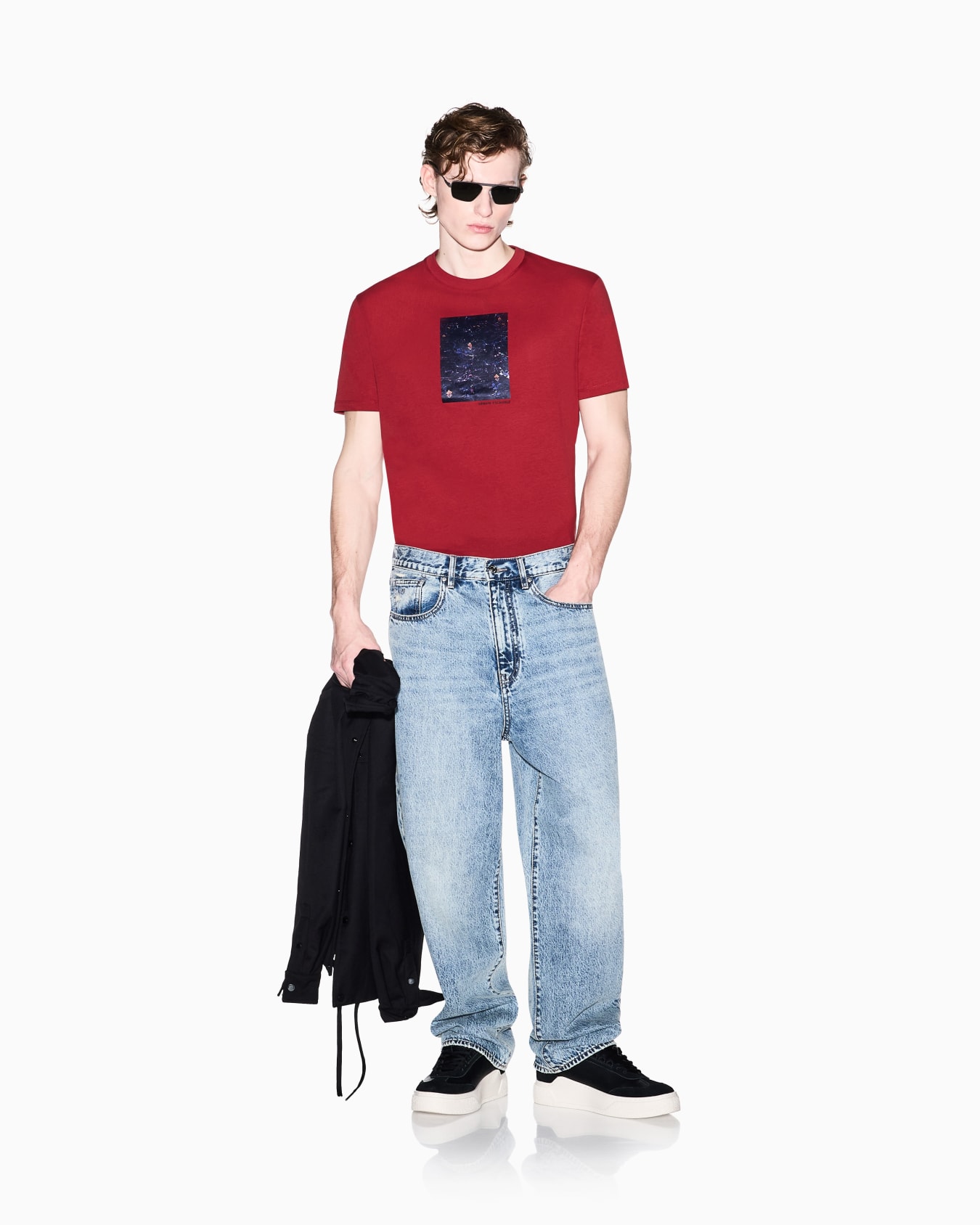  Regular Fit T-shirt in Cotton Jersey Slide 1