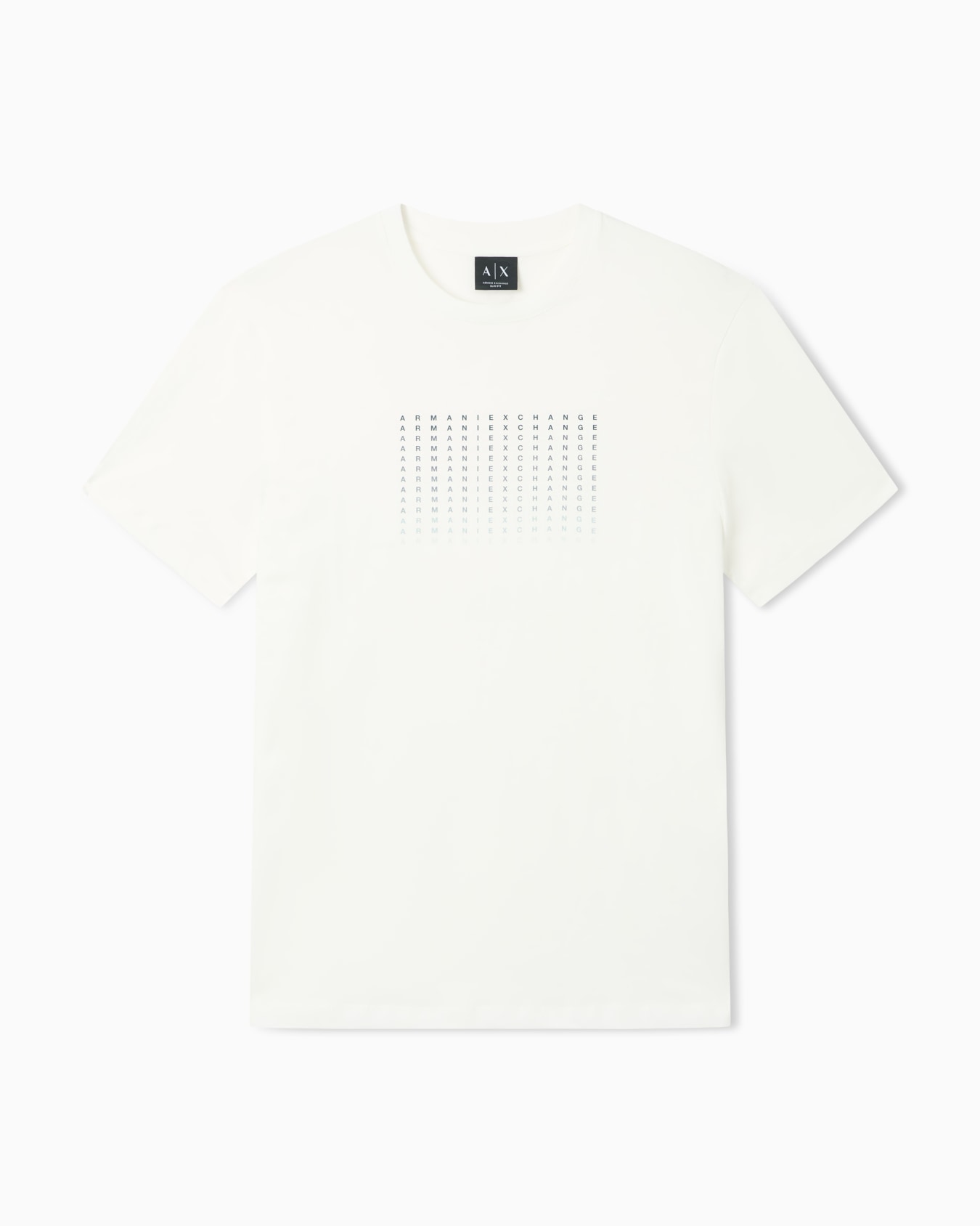 デグラデロゴ スリムフィット 半袖クルーネックTシャツ スライドする 0