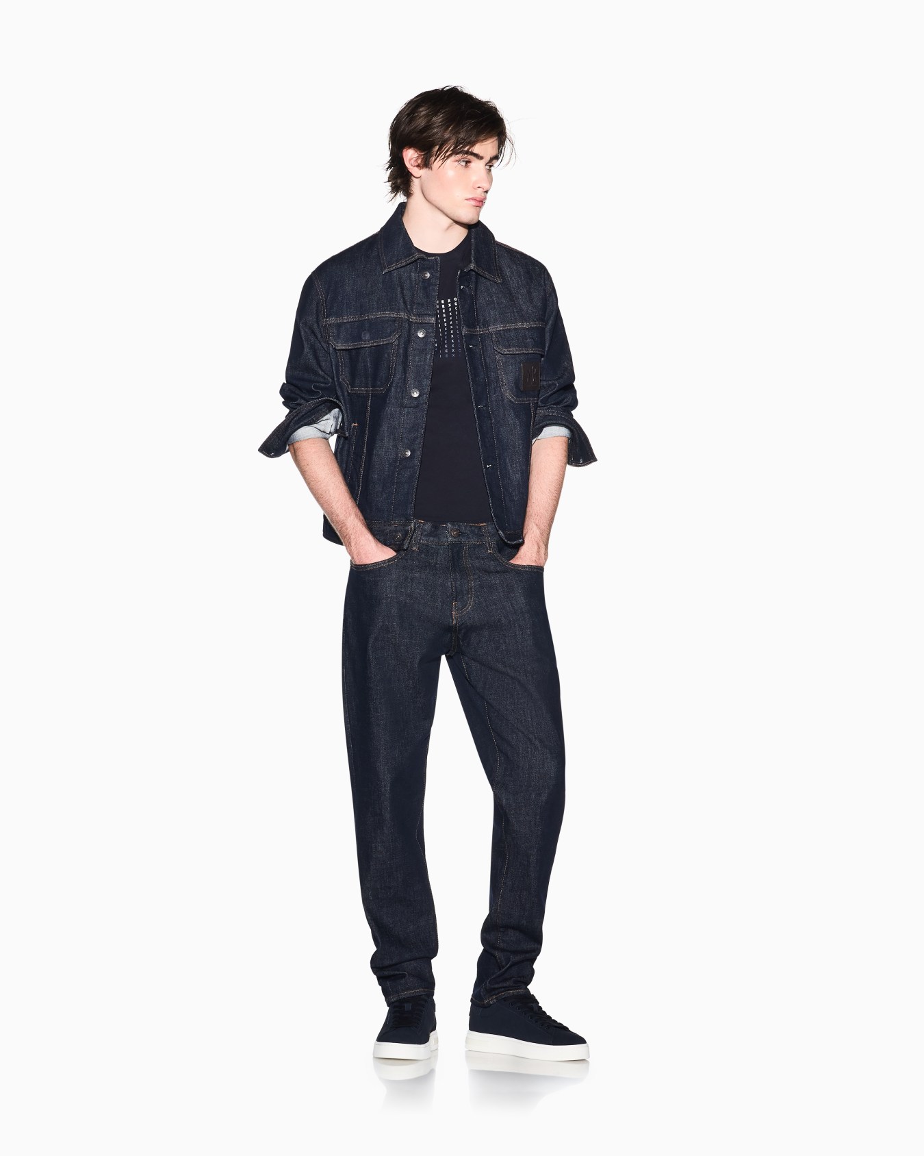 デグラデロゴ 半袖クルーネックTシャツ スライドする 1