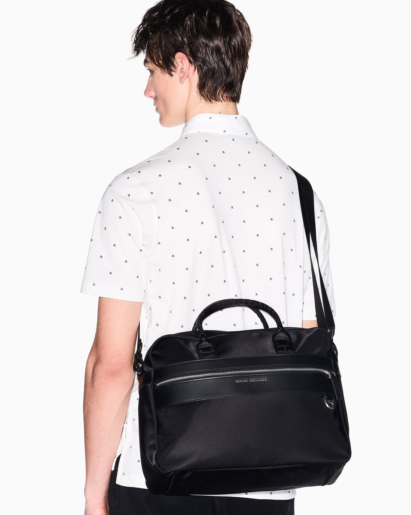 AXロゴ ナイロン トートバッグ スライドする 6