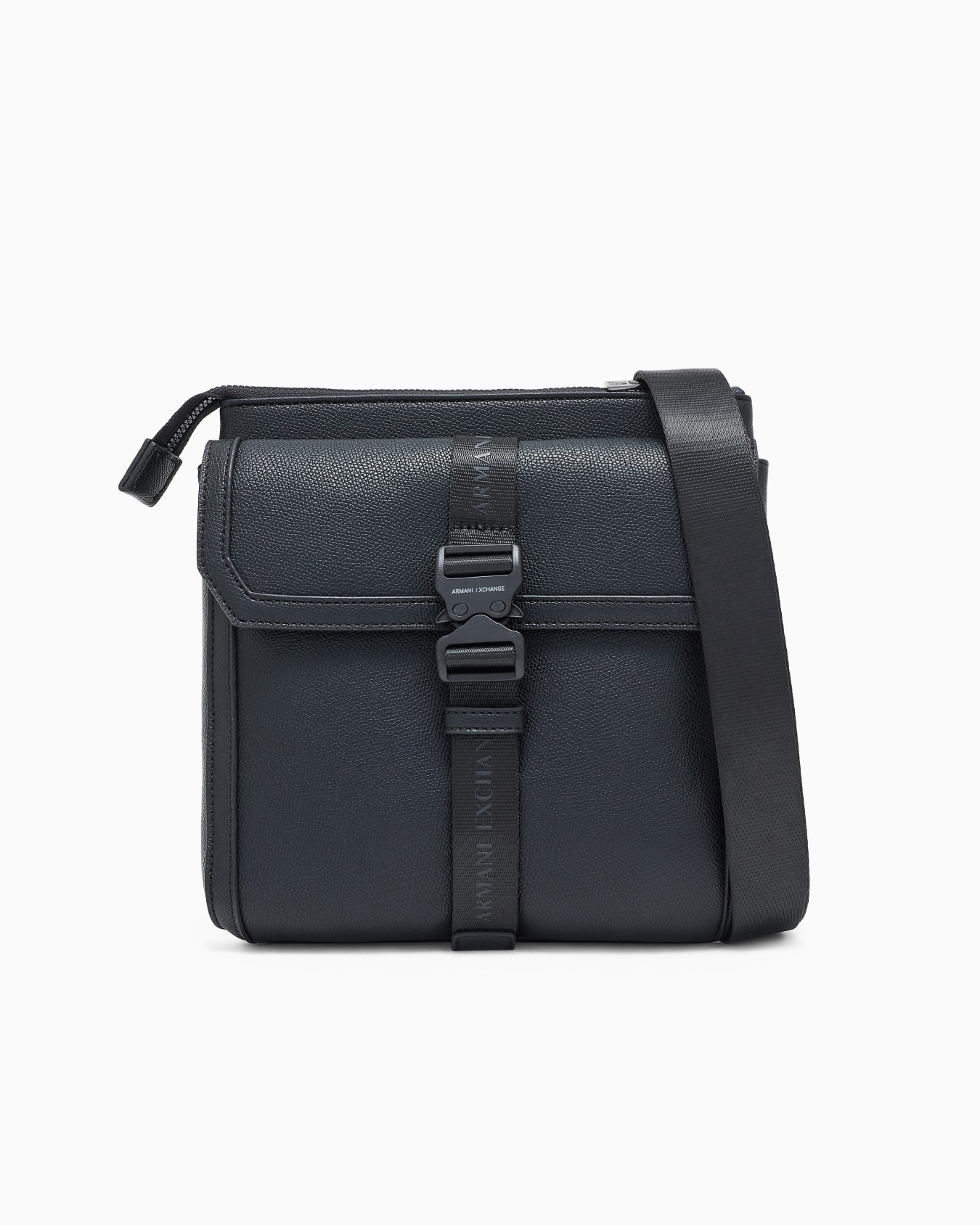 AXロゴ バックルディテール フラットショルダーバッグ スライドする 0