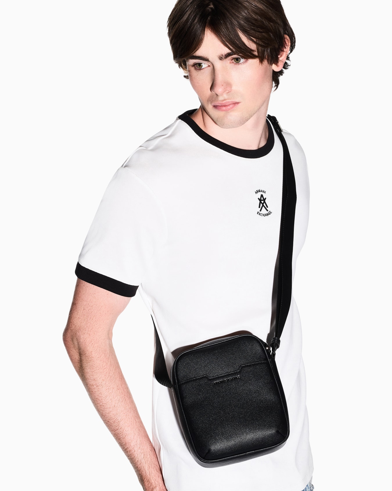 Crossbody bag in technical fabric Slide 5