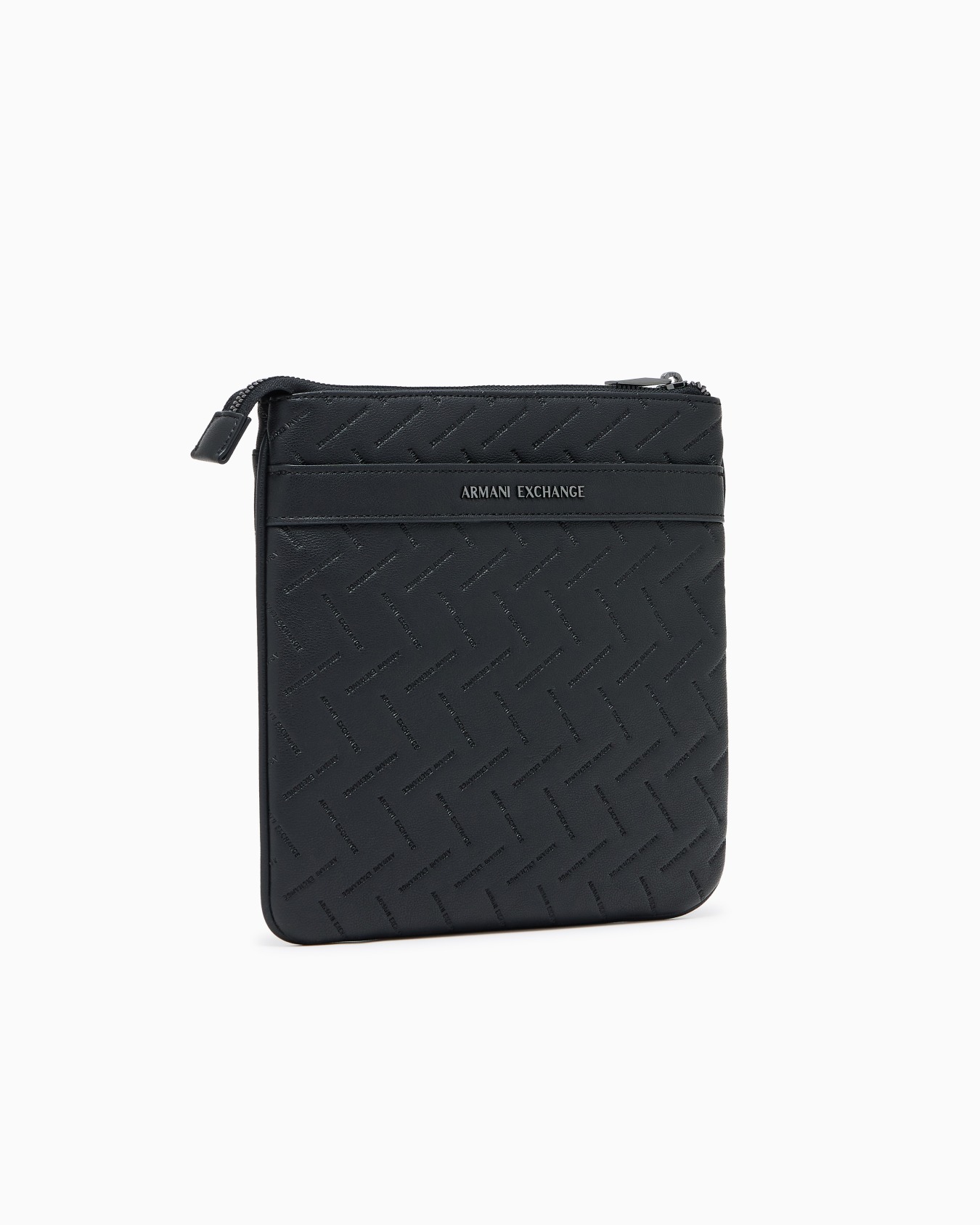 デボスロゴ フラットショルダーバッグ スライドする 1