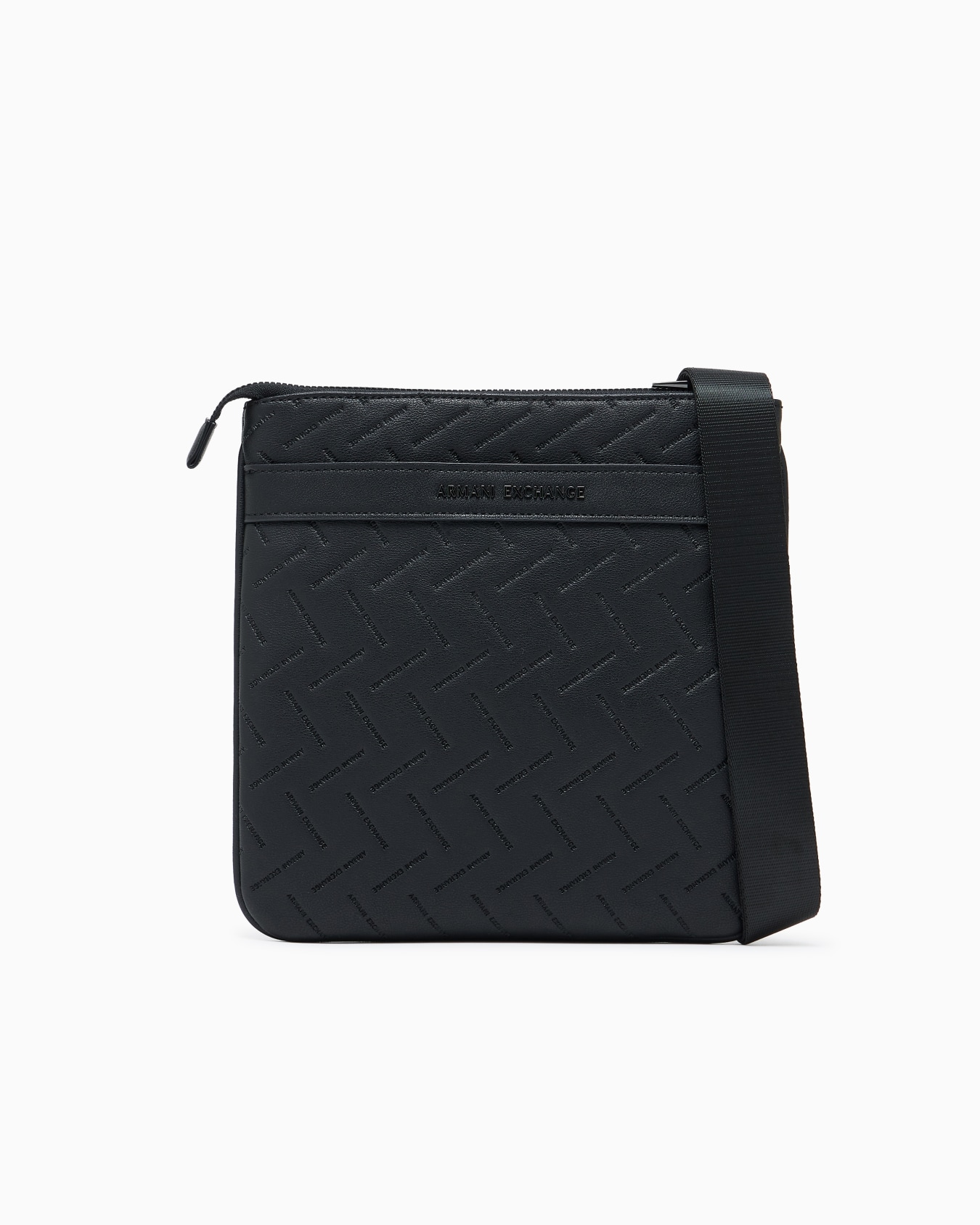 デボスロゴ フラットショルダーバッグ スライドする 0