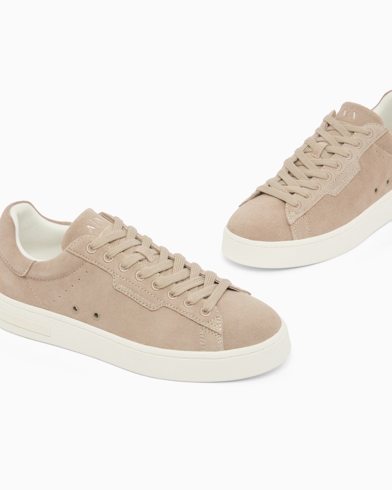 スエード レースアップスニーカー スライドする 4