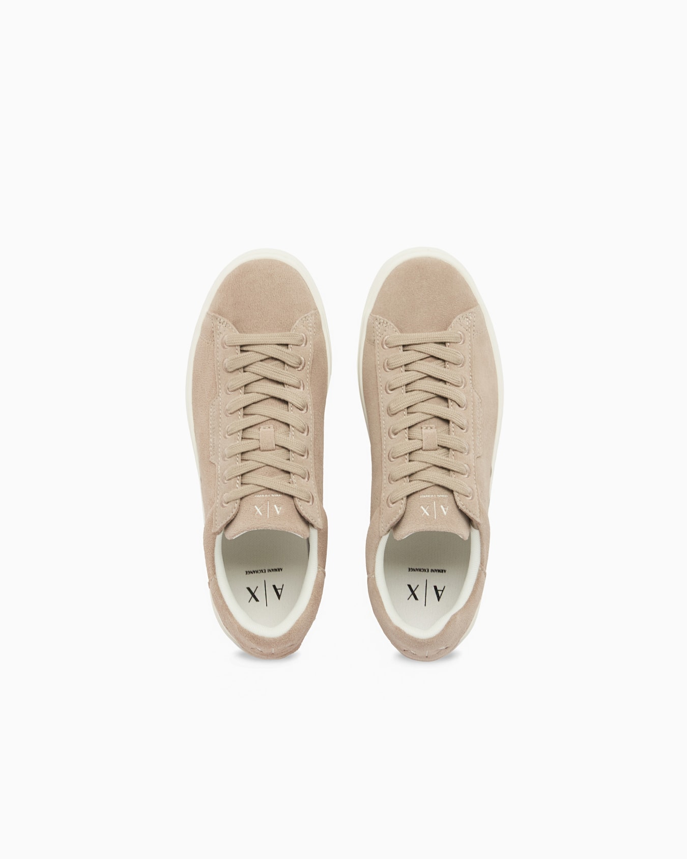 スエード レースアップスニーカー スライドする 2