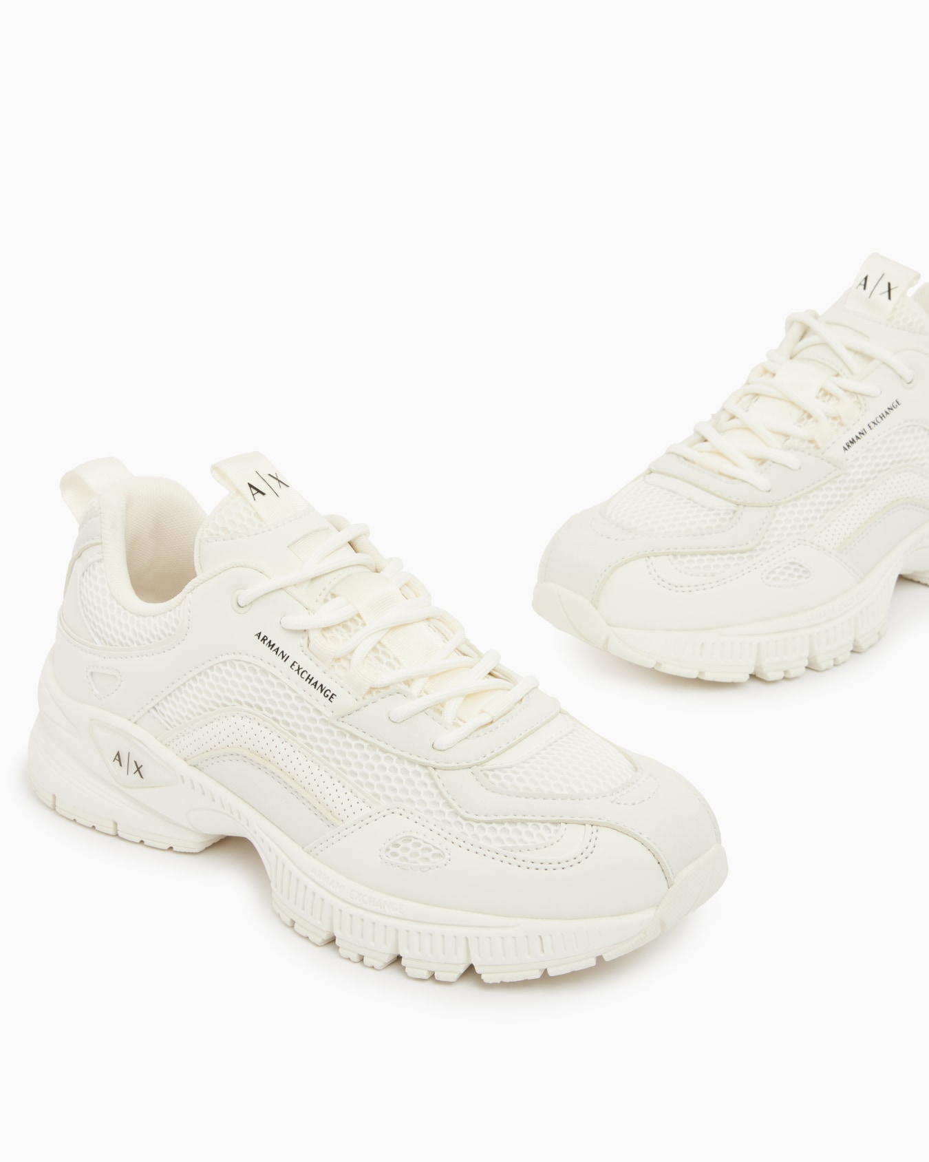 Urban Luxe Sneakers Mixed Suede and Air Mesh Slide 3