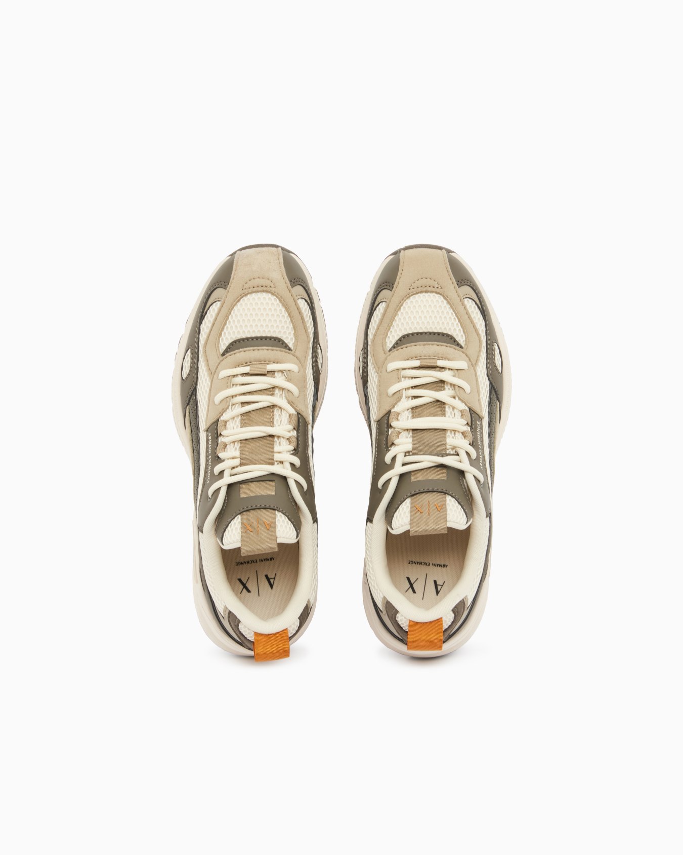 Urban Luxe Sneakers Mixed Suede and Air Mesh Slide 2