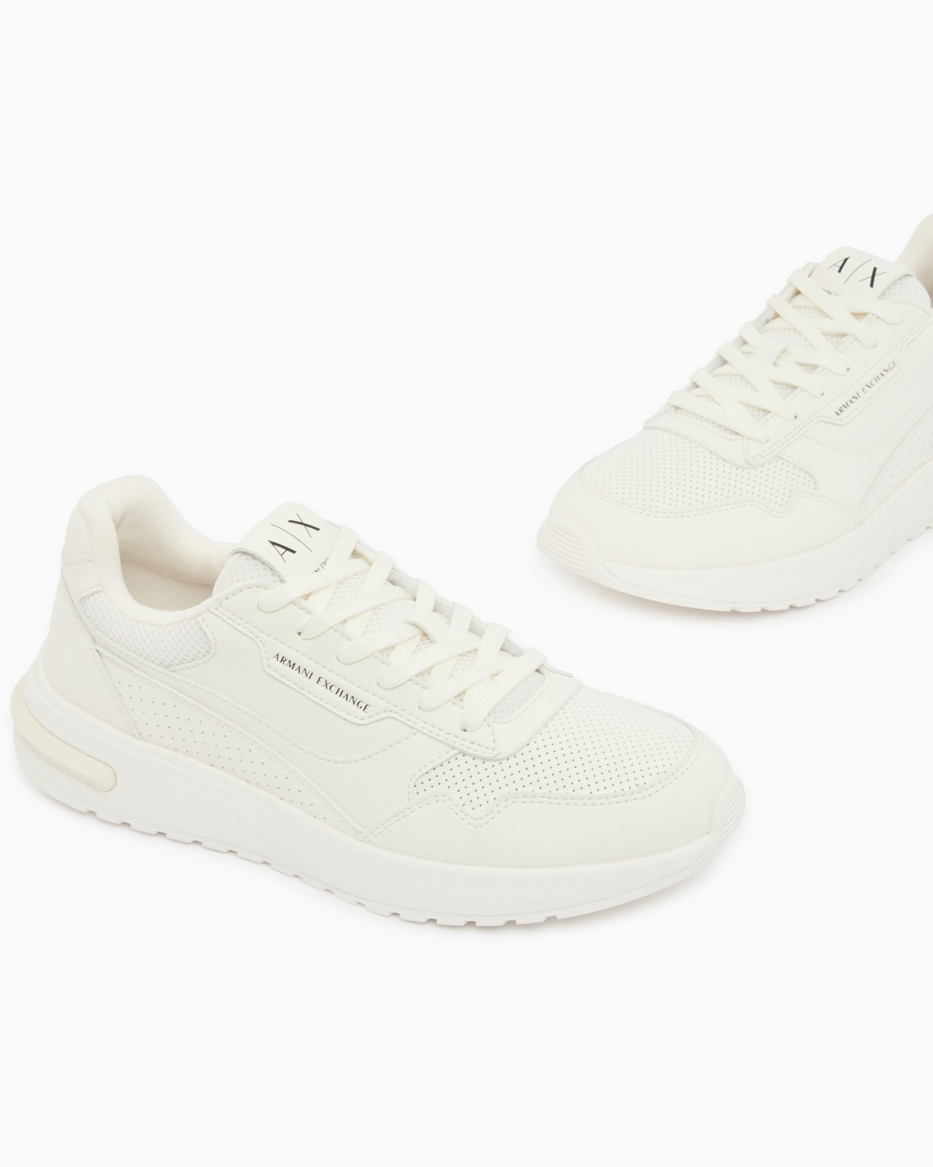 AXロゴ パーフォレーテッドディテール レースアップスニーカー スライドする 3