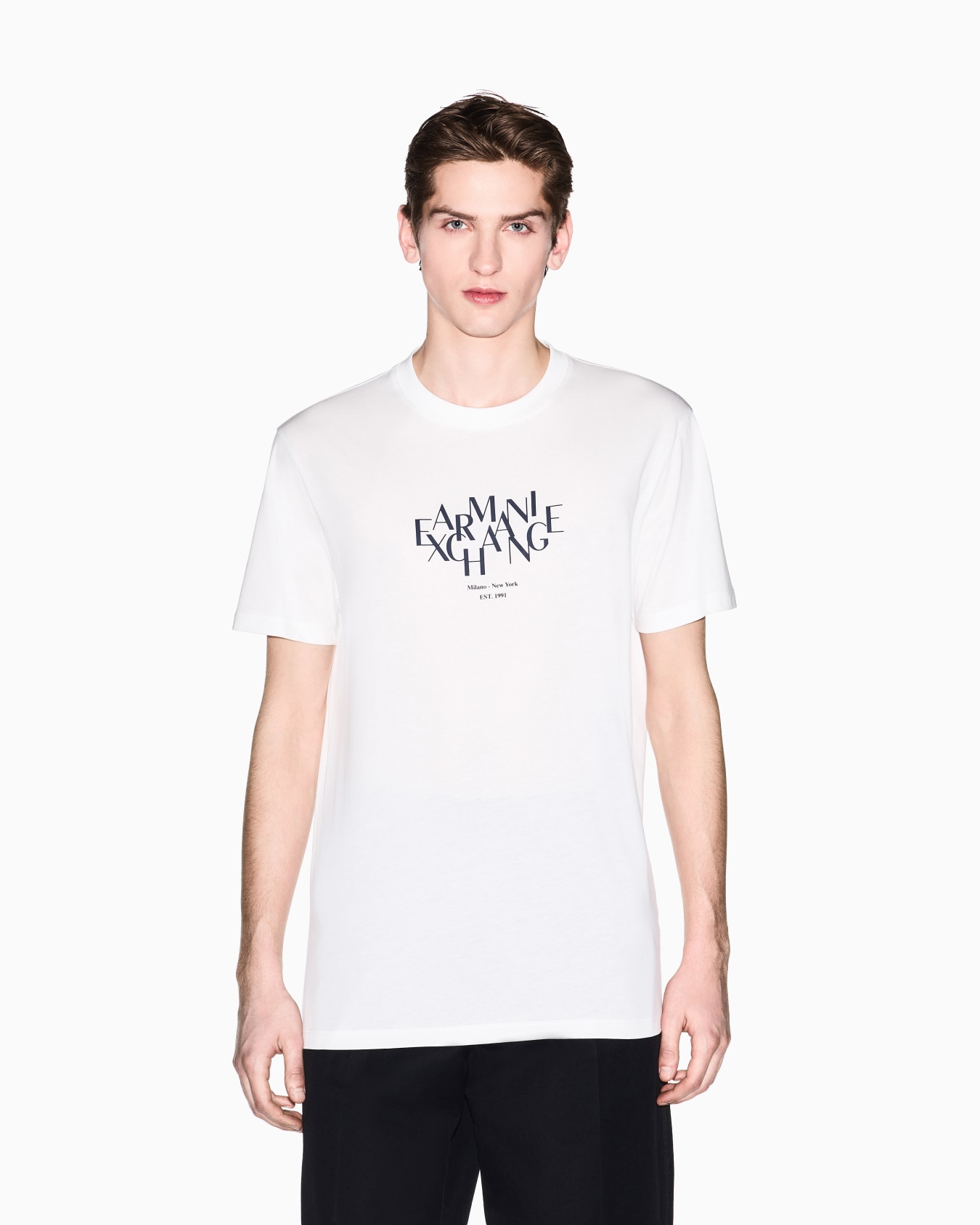 AXロゴ レギュラーフィット 半袖クルーネックTシャツ スライドする 3