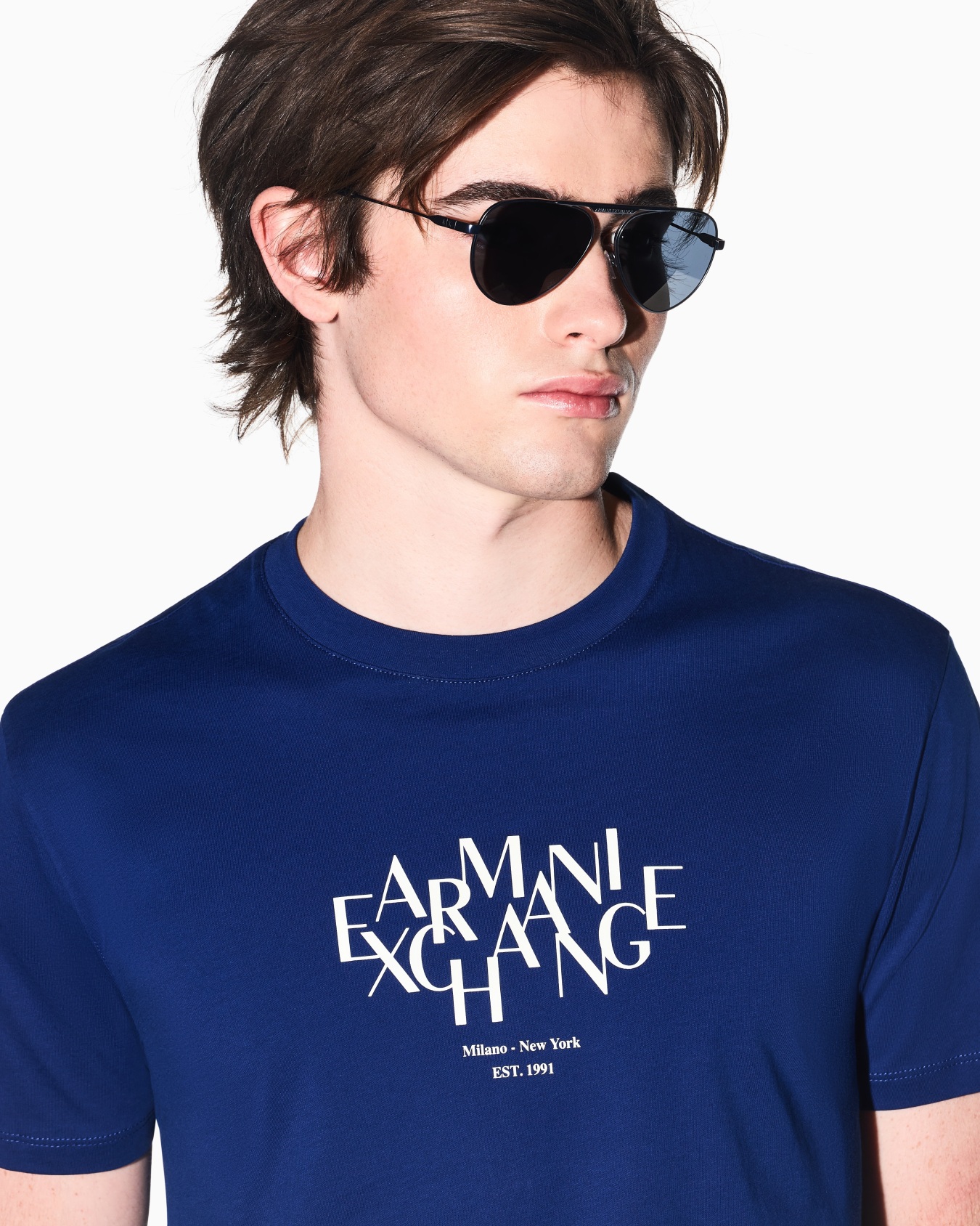 AXロゴ レギュラーフィット 半袖クルーネックTシャツ スライドする 4