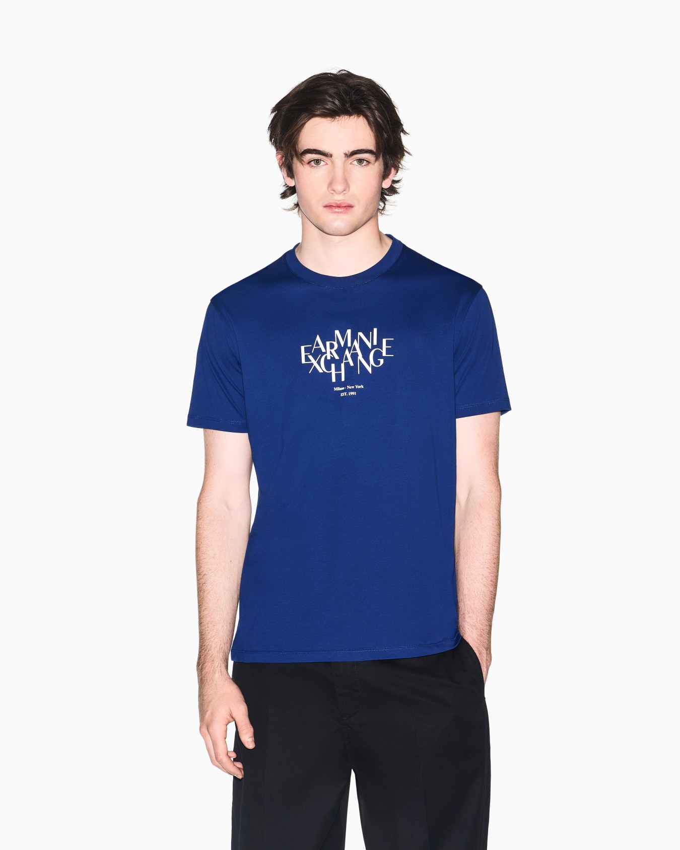 AXロゴ レギュラーフィット 半袖クルーネックTシャツ スライドする 3