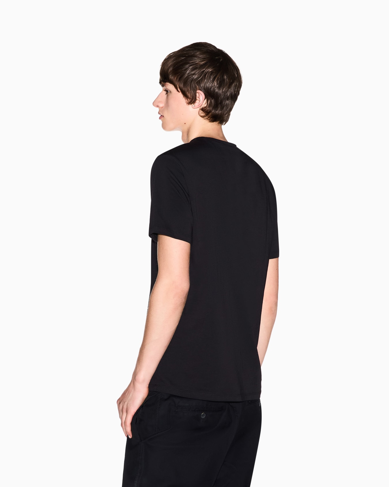 ハンドライティングロゴ レギュラーフィット 半袖クルーネックTシャツ スライドする 2