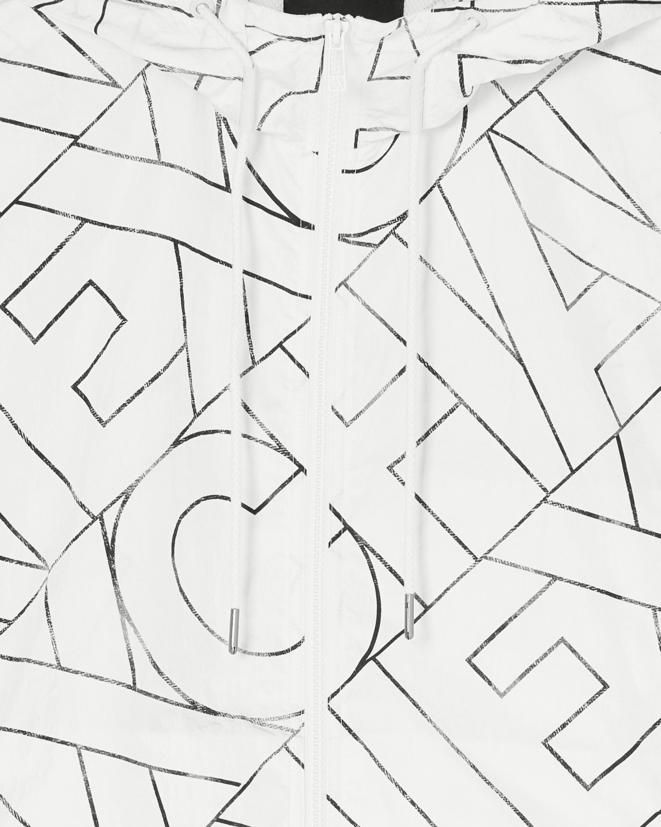 ダイアゴナルオールオーバーロゴ フーデッドブルゾン スライドする 3