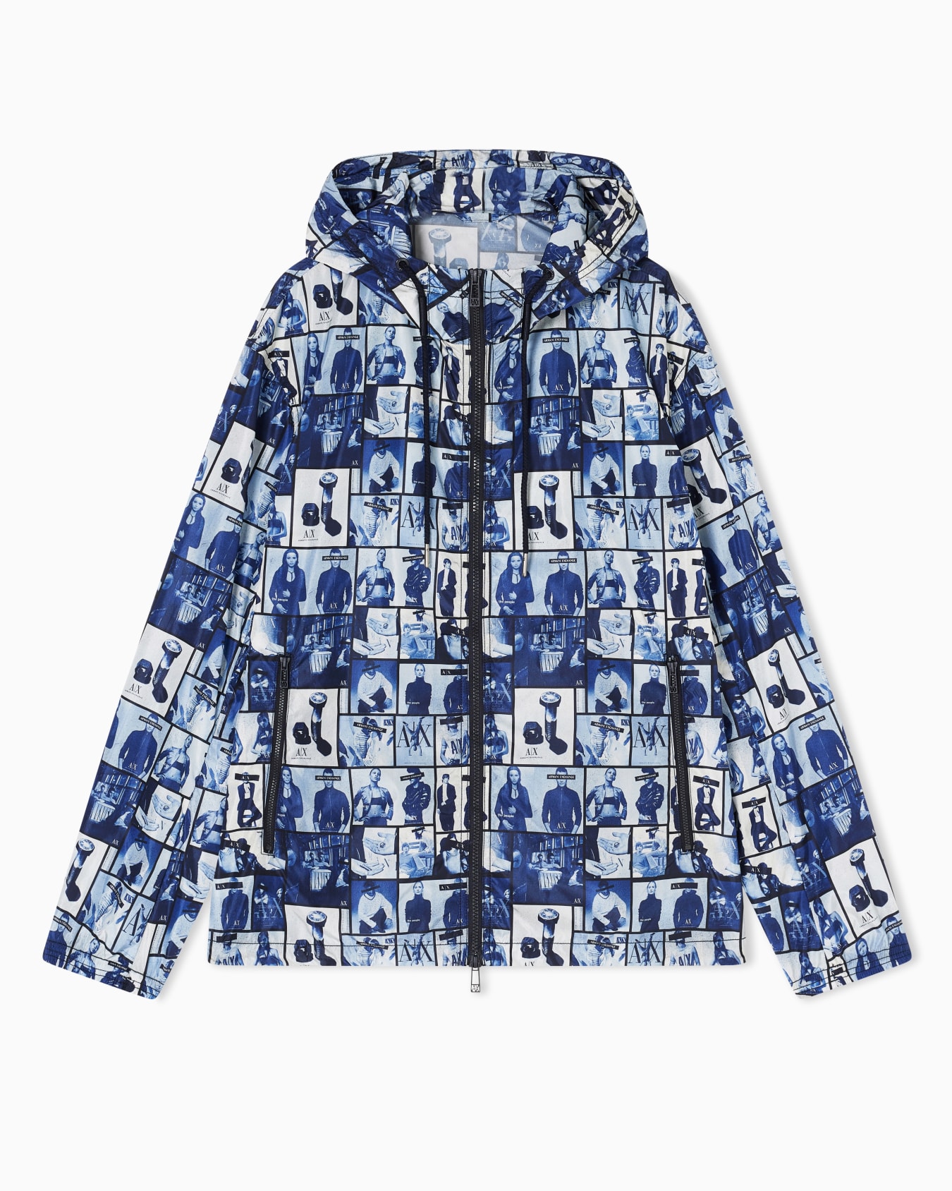 アーカイブプリント フーデッドブルゾン スライドする 0