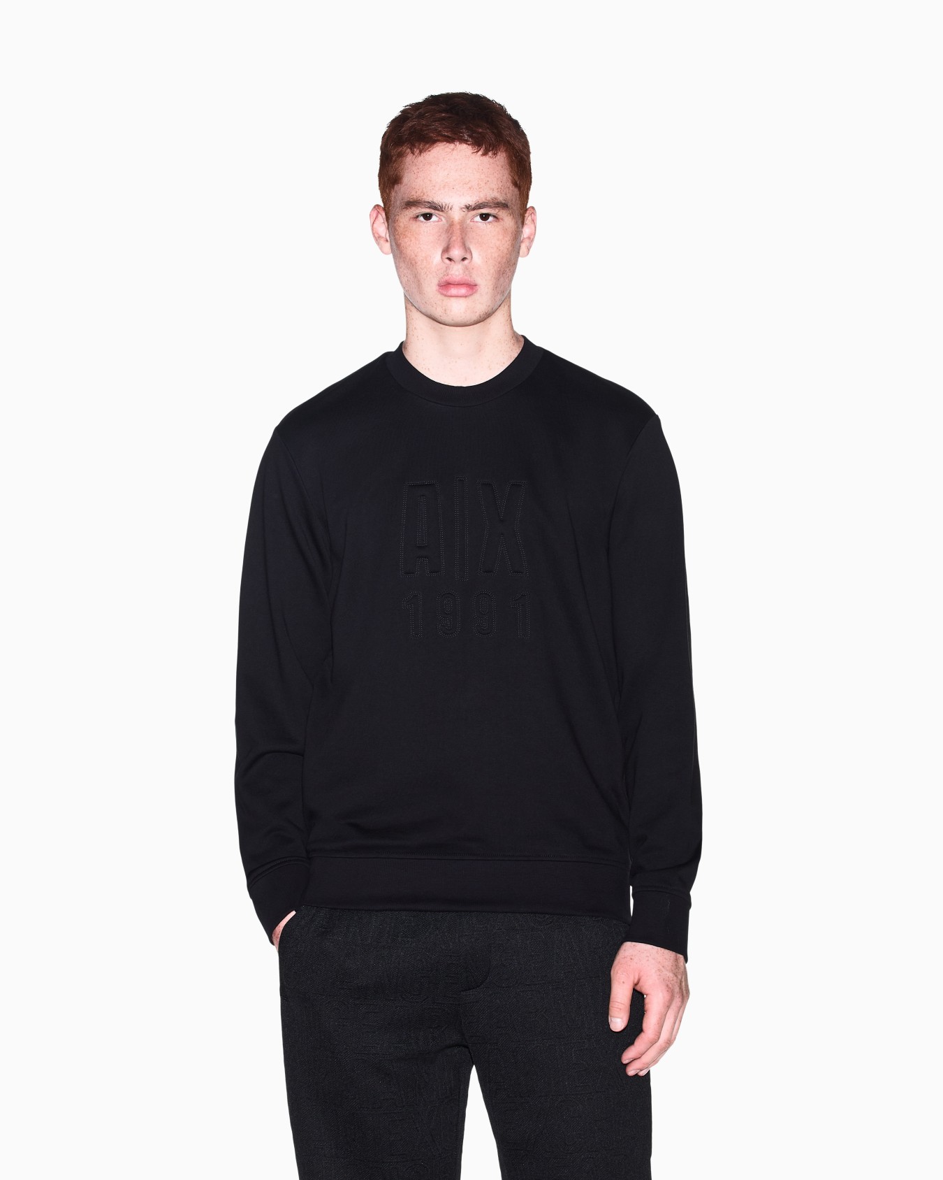 sweatshirt in cotton French terry Slide 3
