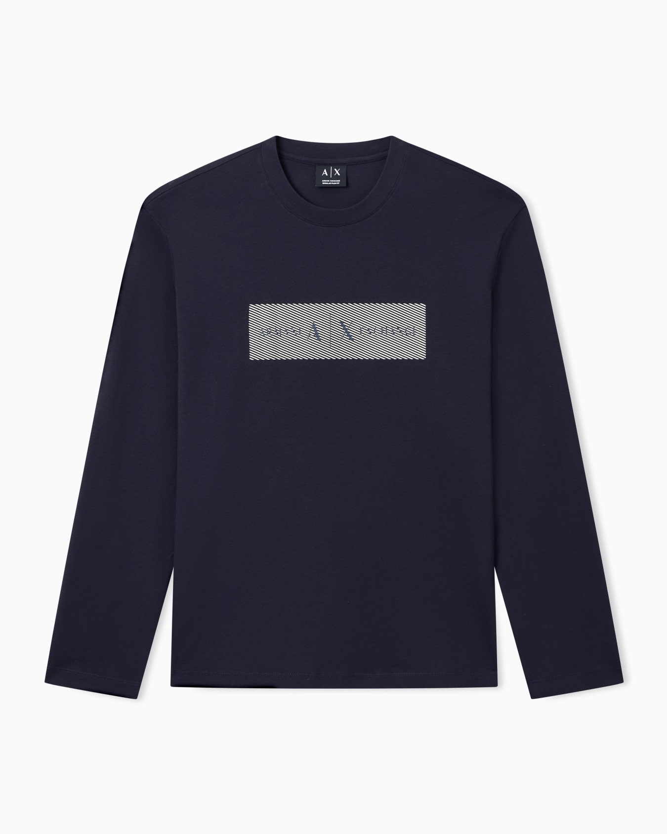 グラフィックロゴ レギュラープラスフィット 長袖クルーネックTシャツ スライドする 0