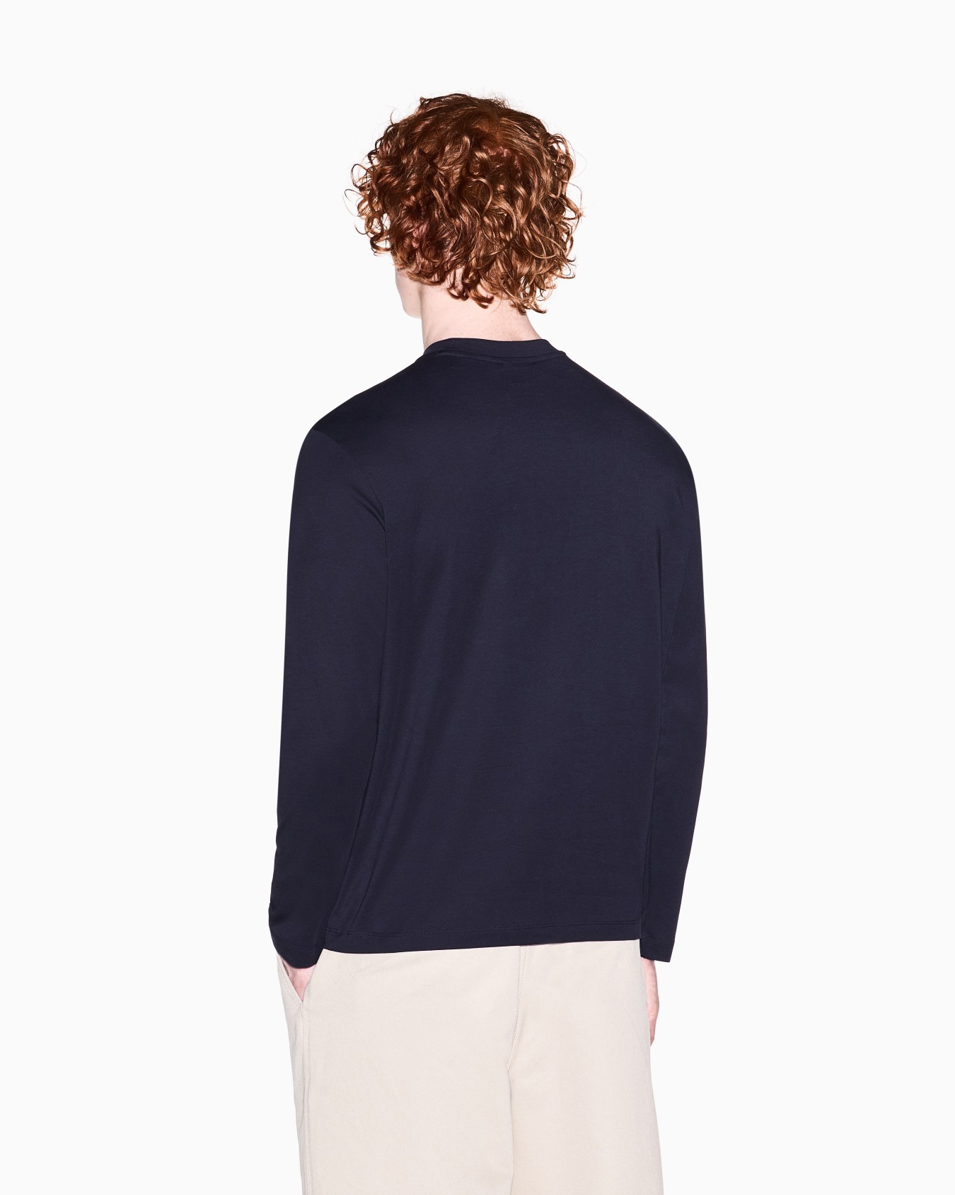 グラフィックロゴ レギュラープラスフィット 長袖クルーネックTシャツ スライドする 2