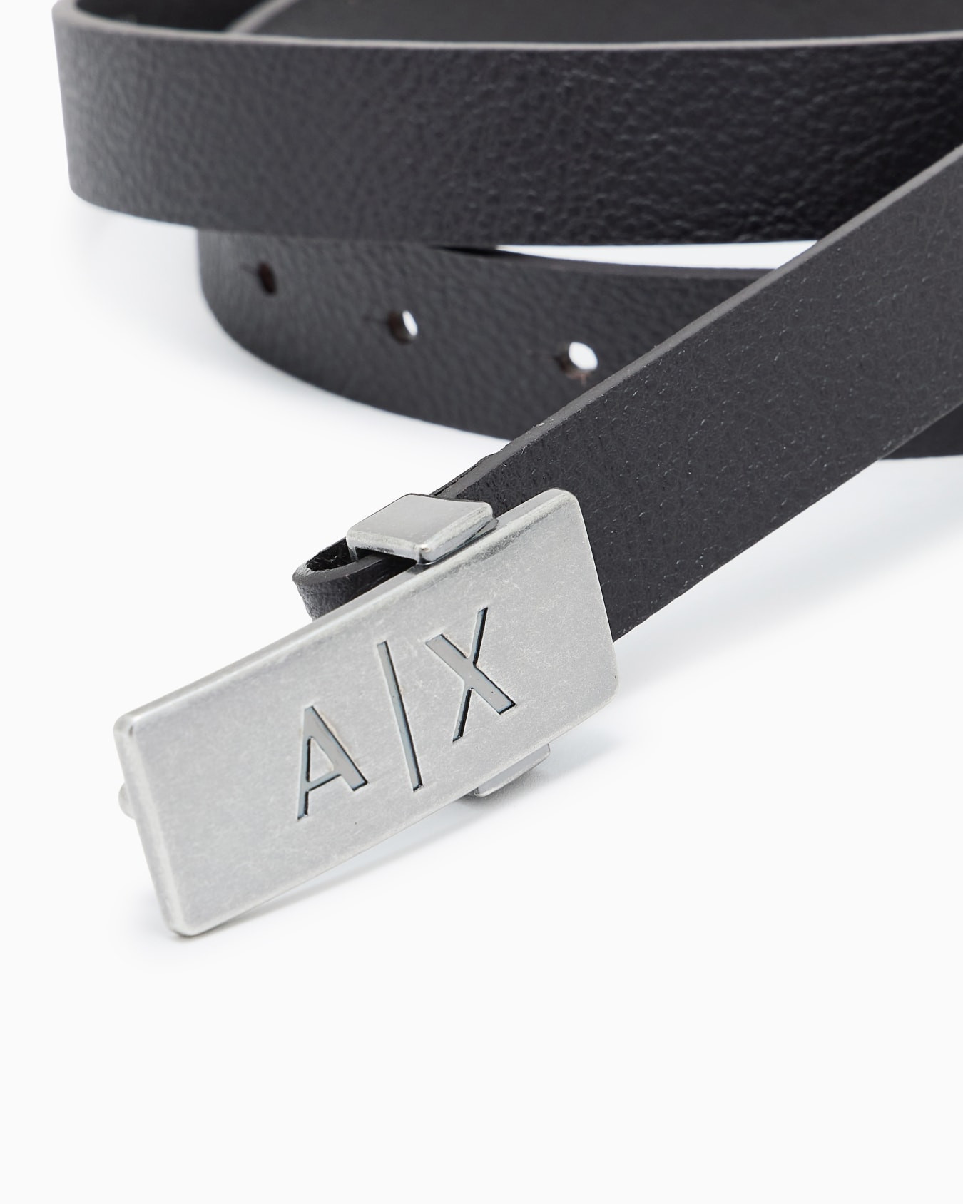 Smooth leather belt without buckle Diapositiva 1