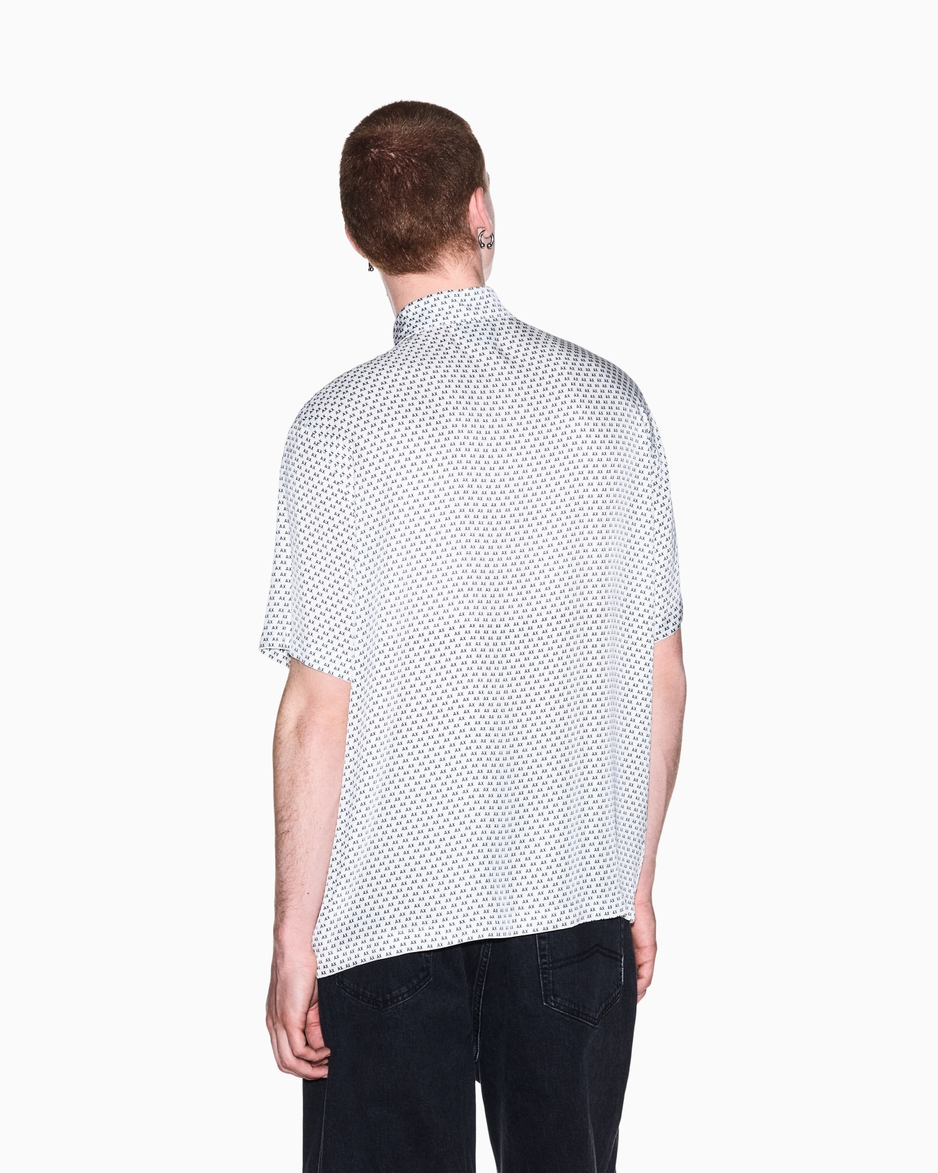 oversized fit shirt in eco-viscose twill Slide 5