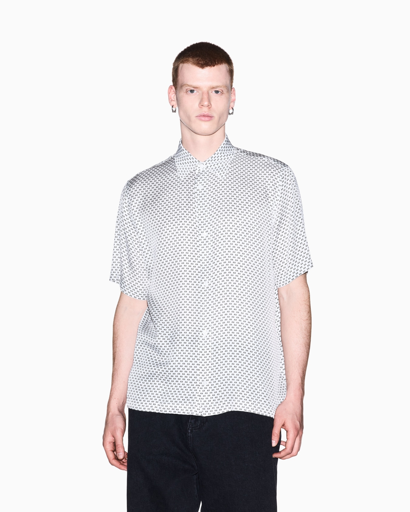 oversized fit shirt in eco-viscose twill Slide 3