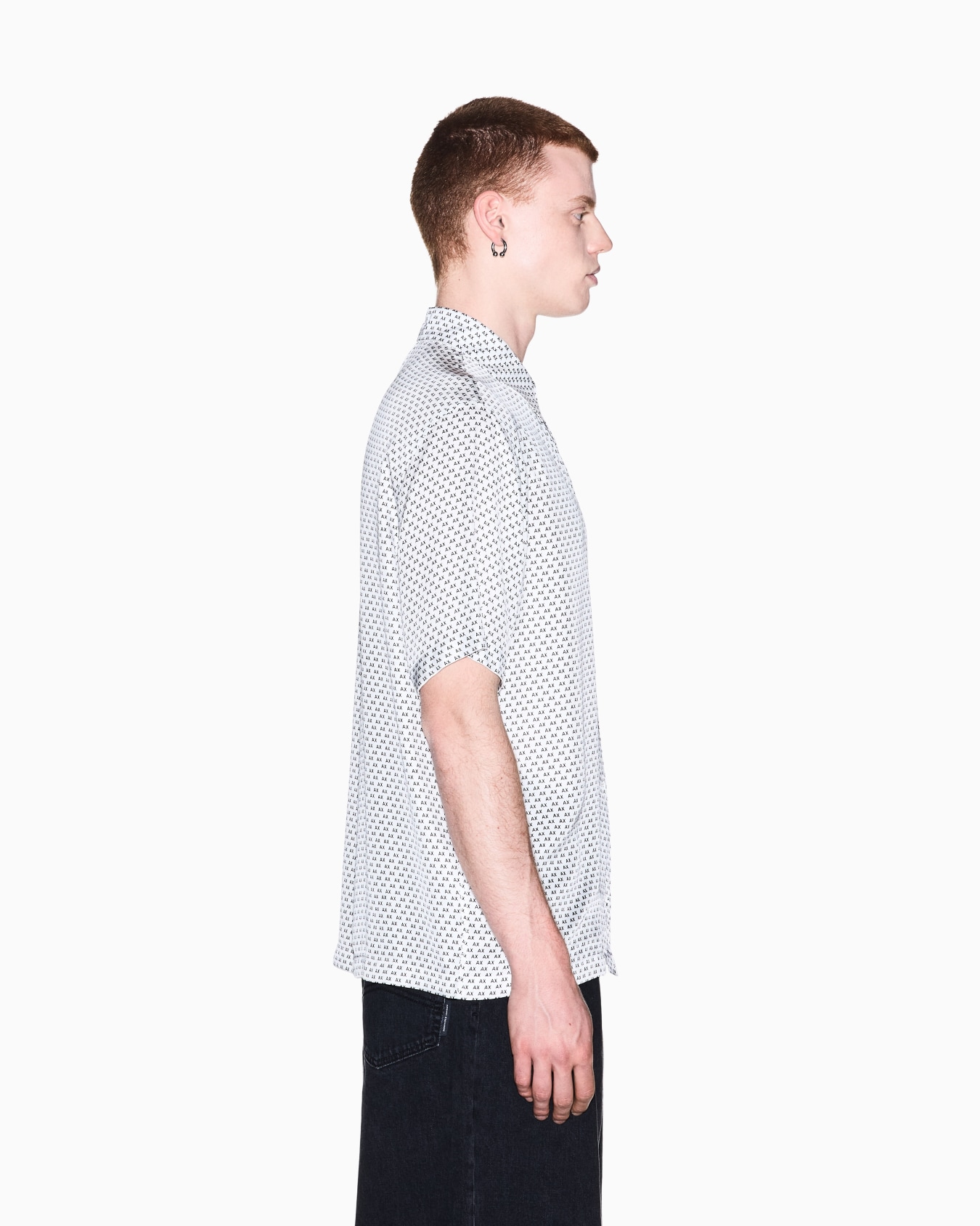oversized fit shirt in eco-viscose twill Slide 7