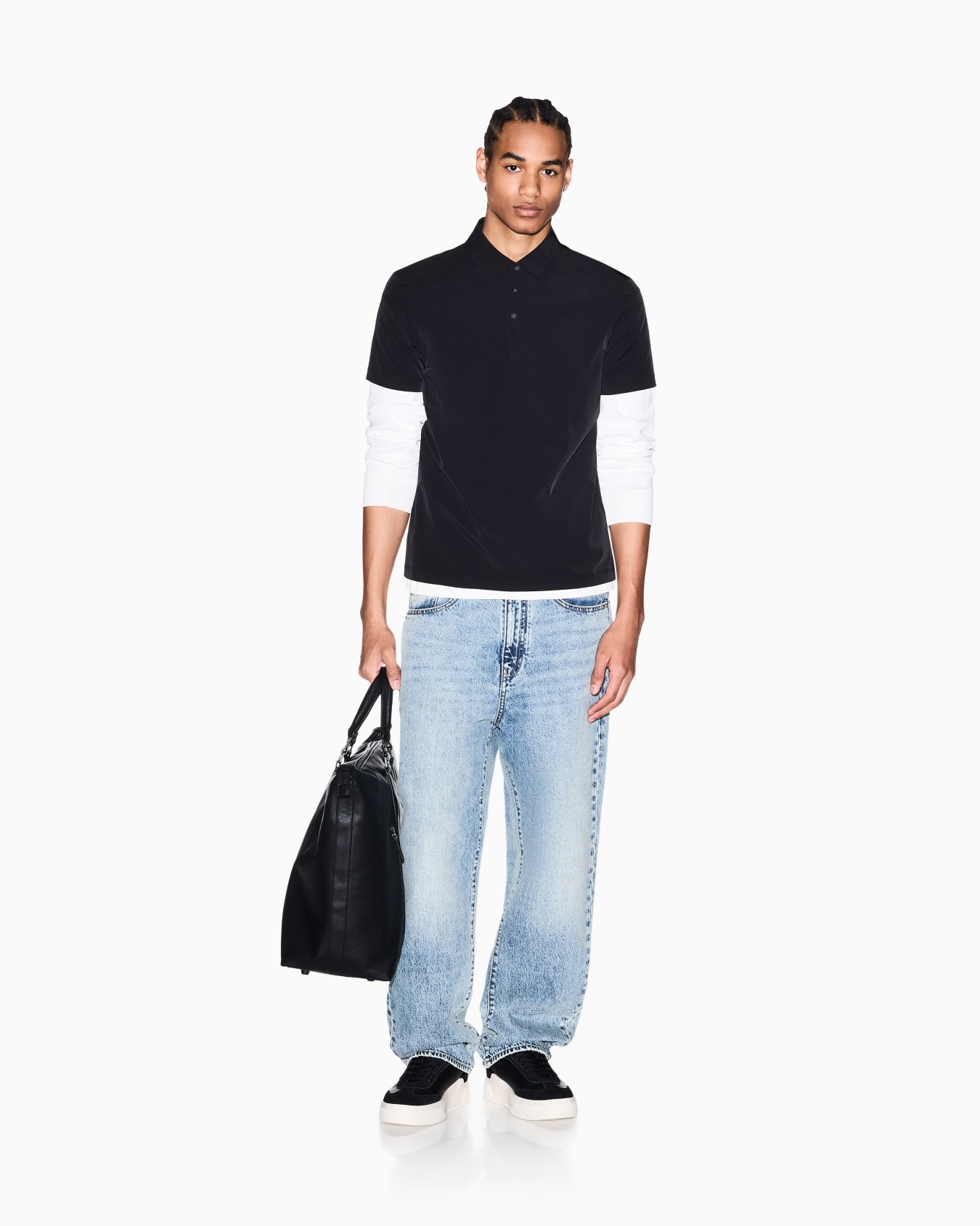 Classic Fit Cotton Polo | Armani Exchange