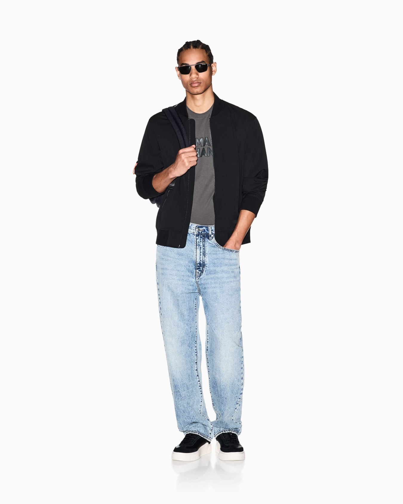 Technical fabric blouson Slide 1