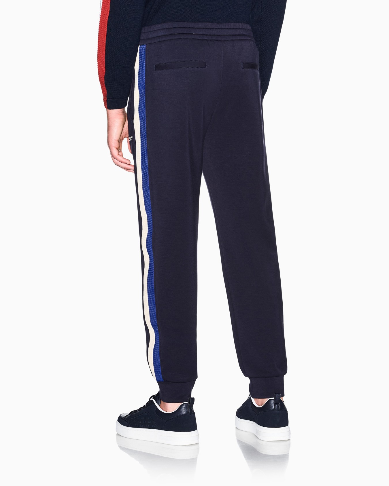 regular fit trousers in stretch modal jersey Slide 5