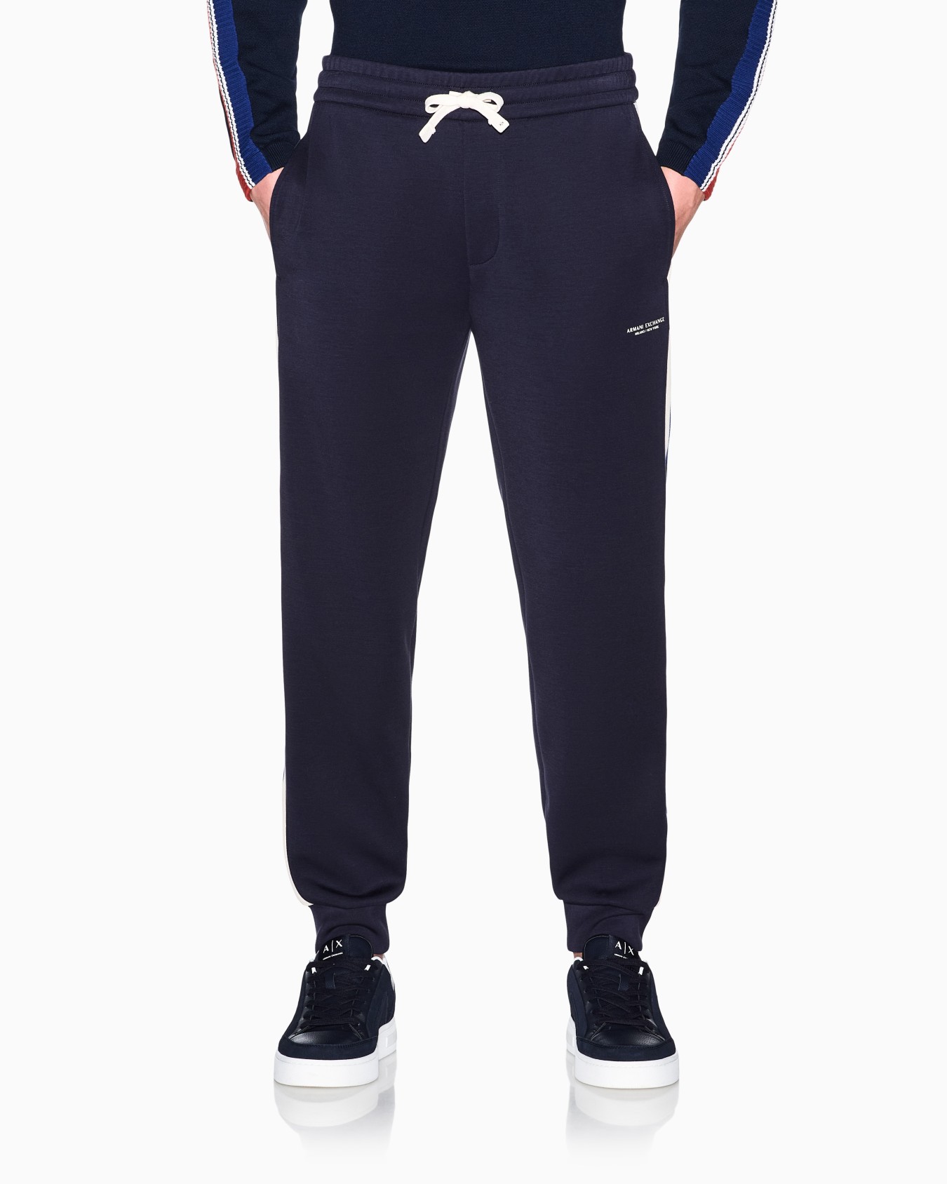 regular fit trousers in stretch modal jersey Slide 3