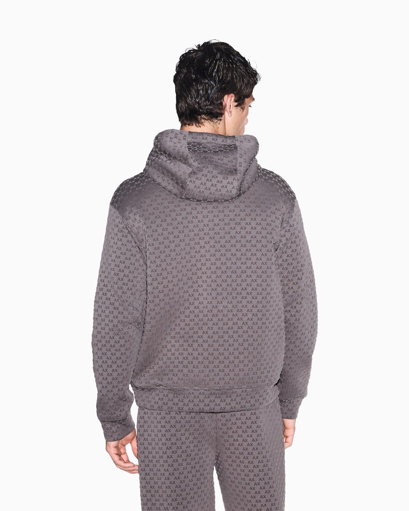 Sweatshirt with regular fit in bonded stretch cotton Slide 5